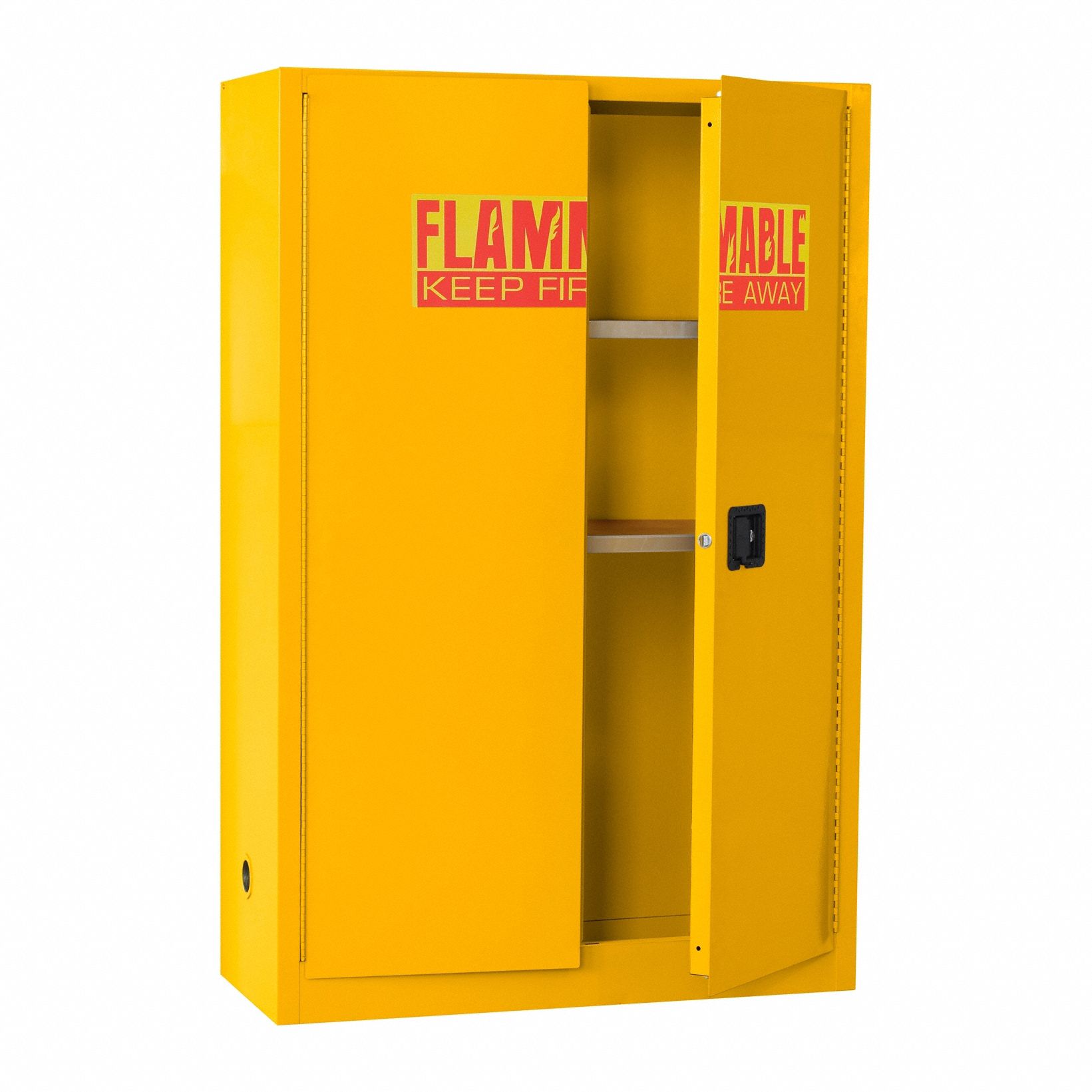 Flammable Safety Cabinet, 45 gal., Yellow