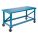 WORKBENCH, BLUE, 30 IN D X 72 IN W X 34 IN H, STEEL, ENAMEL COATED FINISH, 11 GA
