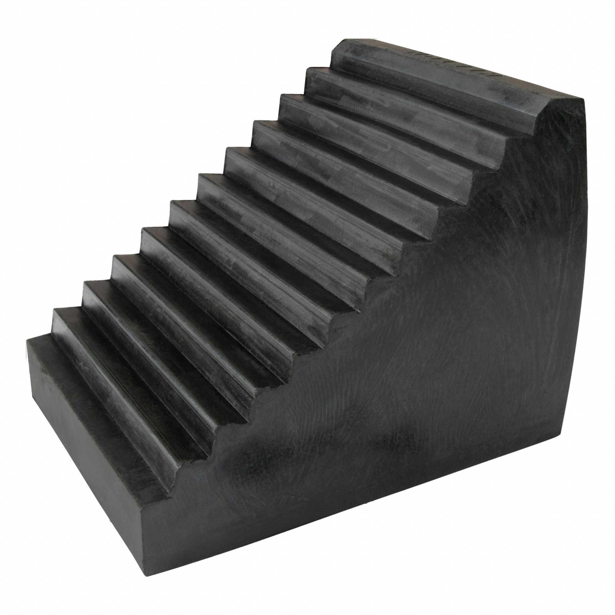WHEEL CHOCK,9 1/2 IN L,BLACK,RUBBER