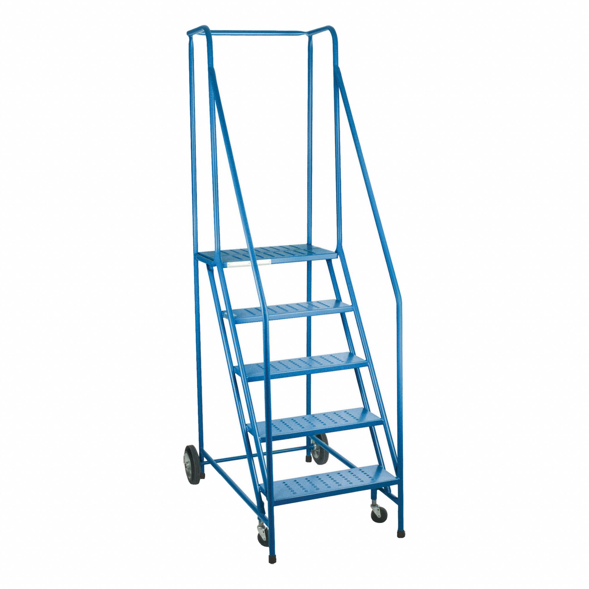 ROLLING AND CANTILEVER LADDER, 5 STEP, WITH HANDRAILS
