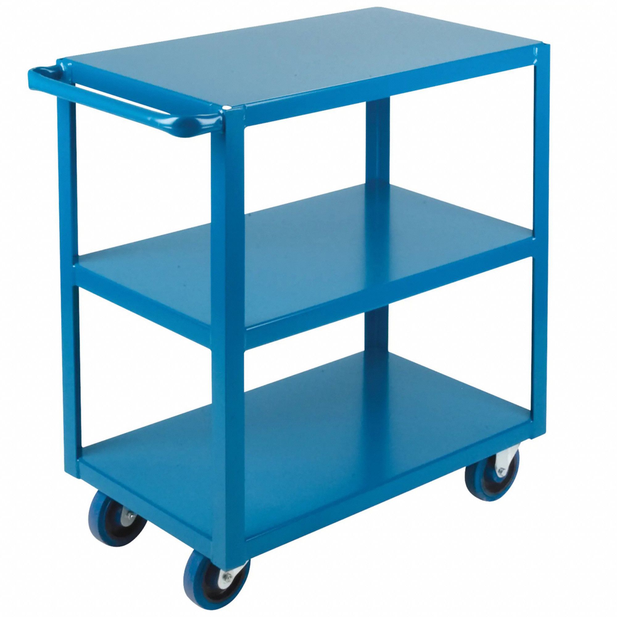 WELDED UTILITY CART, 1200 LBS, BLUE, 30 X 18 X 36 IN, STEEL/ENAMEL