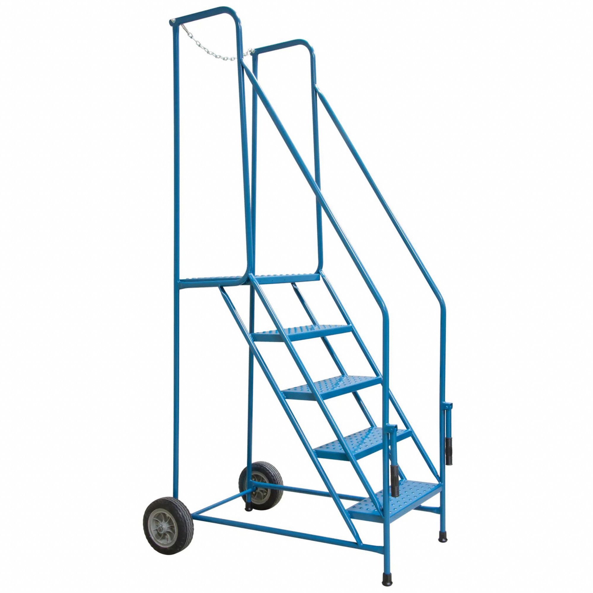 TILT AND ROLL LADDER,STEEL,ASSEMBLED