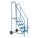 ROLLING AND CANTILEVER LADDER, BLUE, 55 IN H, STEEL, ENAMEL FINISH, ASSEMBLED