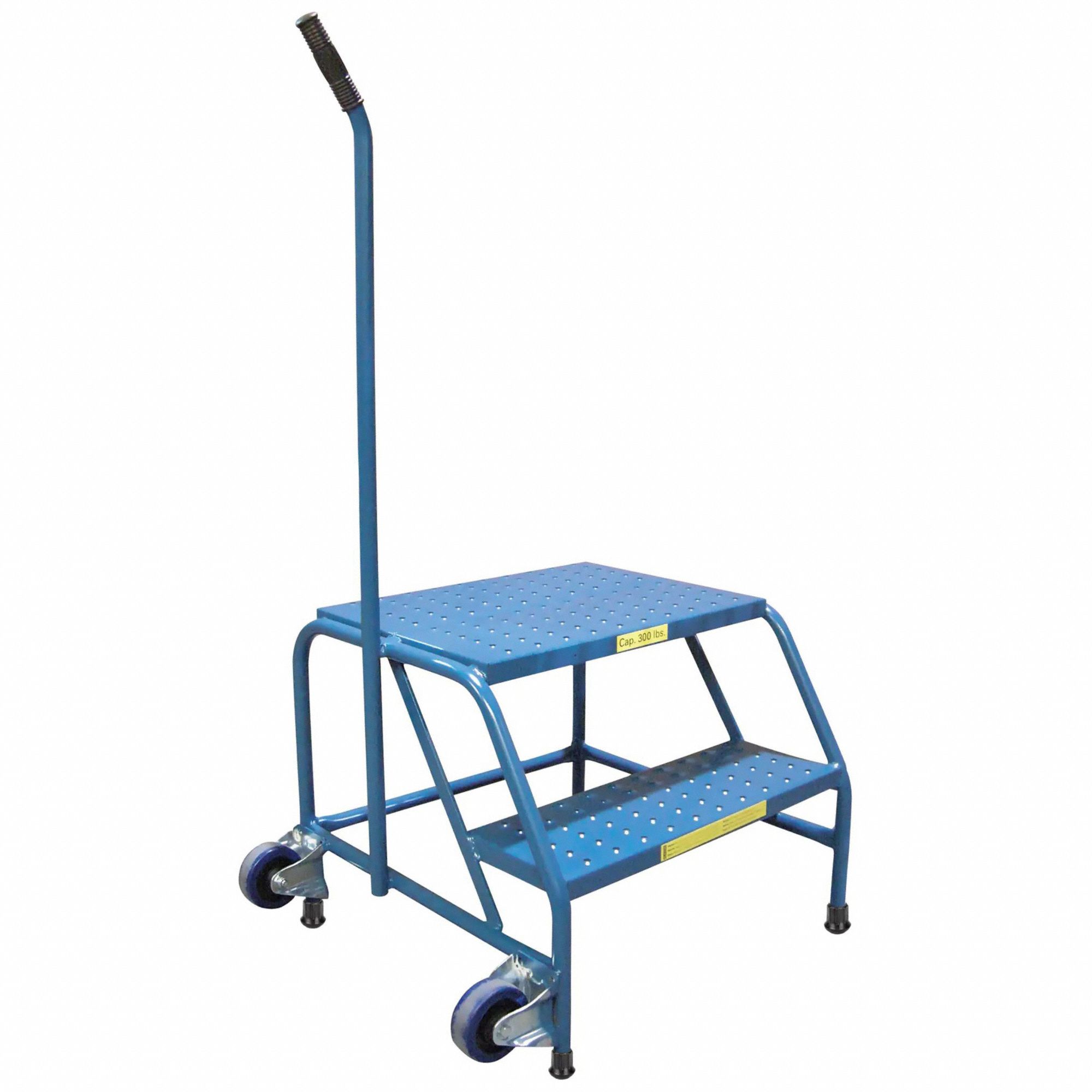 STEP STAND,BLUE,STEEL,300 LBS LOAD CAP