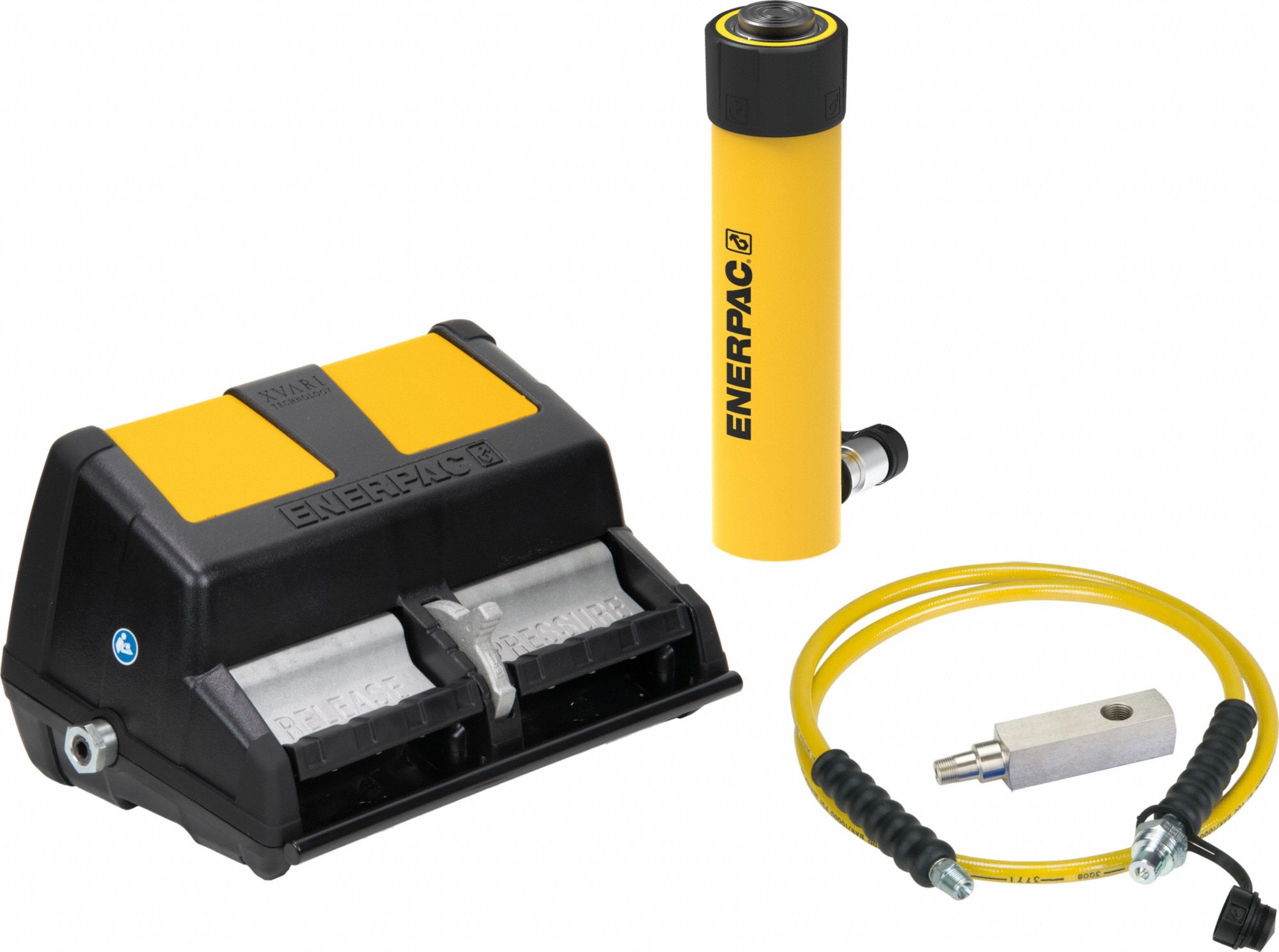 Ram and Pump Set: 10 ton Cylinder Nominal Capacity, 10 1/8 in Cylinder Stroke, XA11