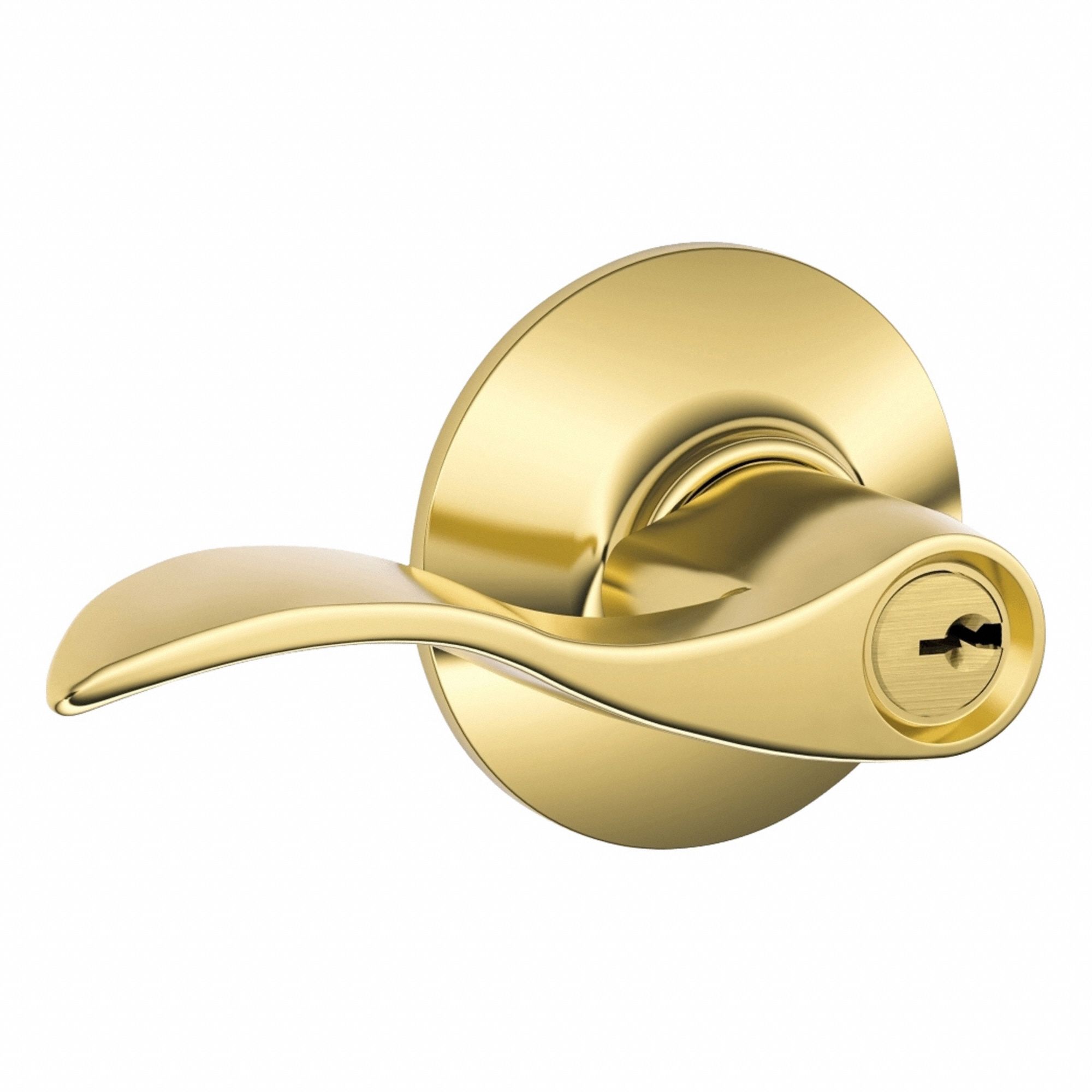 Entry Lock,  Accent Lever,  Bright Brass