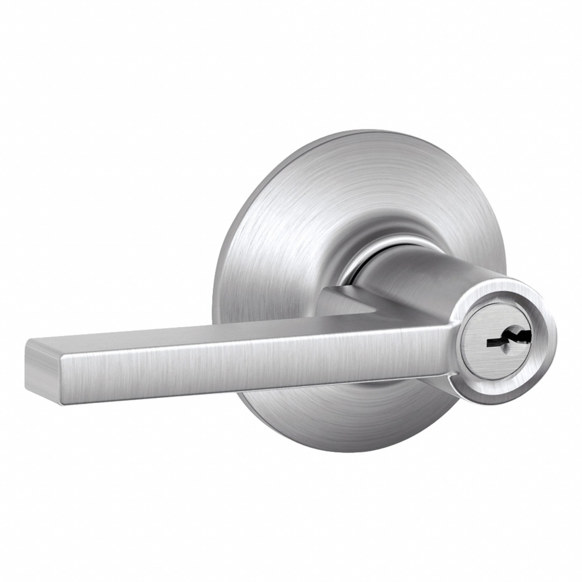 Entry Lock,  Latitude Lever,  Satin Chrome