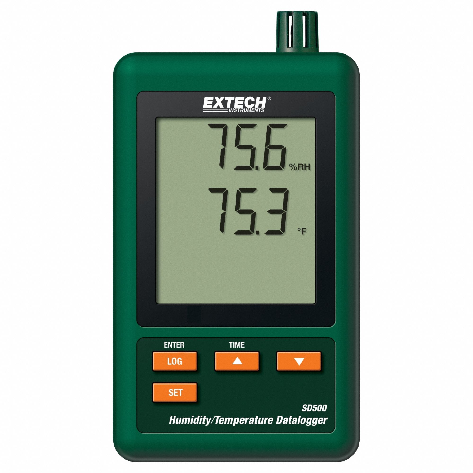 EXTECH, 10%to 90% Relative Humidity Measured, 32°F to 122°F, Data ...