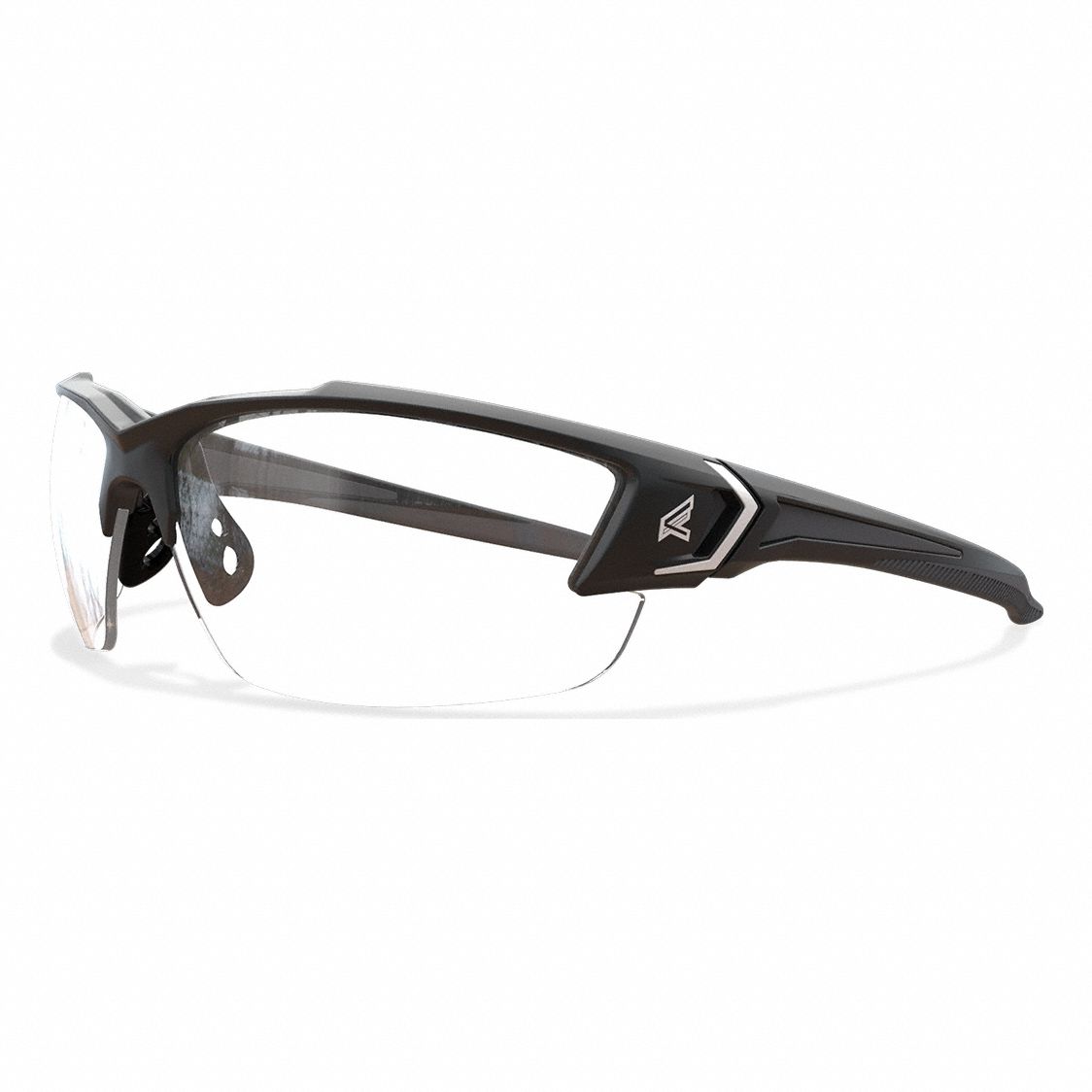 Safety Glasses: Clear Lens, Half-Frame, Vapor Shield, Metal Detectable/X-Ray Detectable