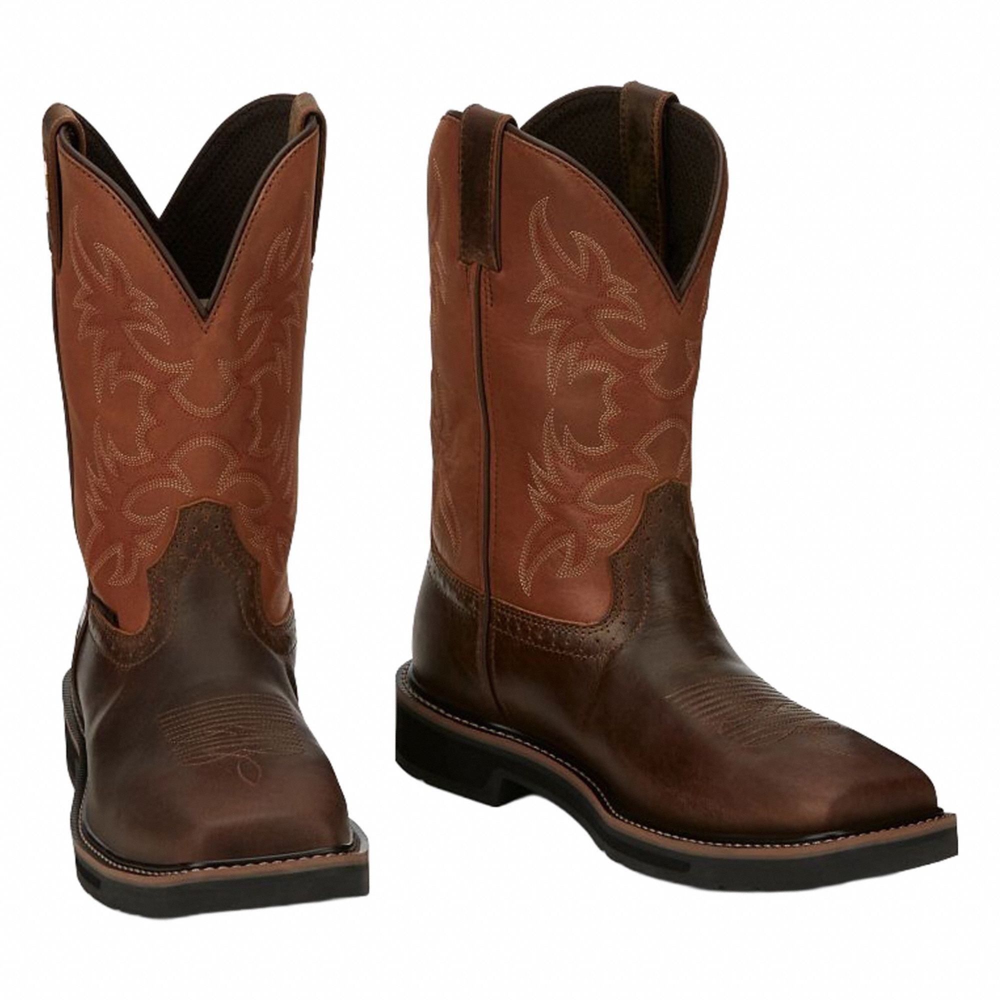 JUSTIN ORIGINAL WORKBOOTS, Men's, Size 14, Western Boot - 55CV61