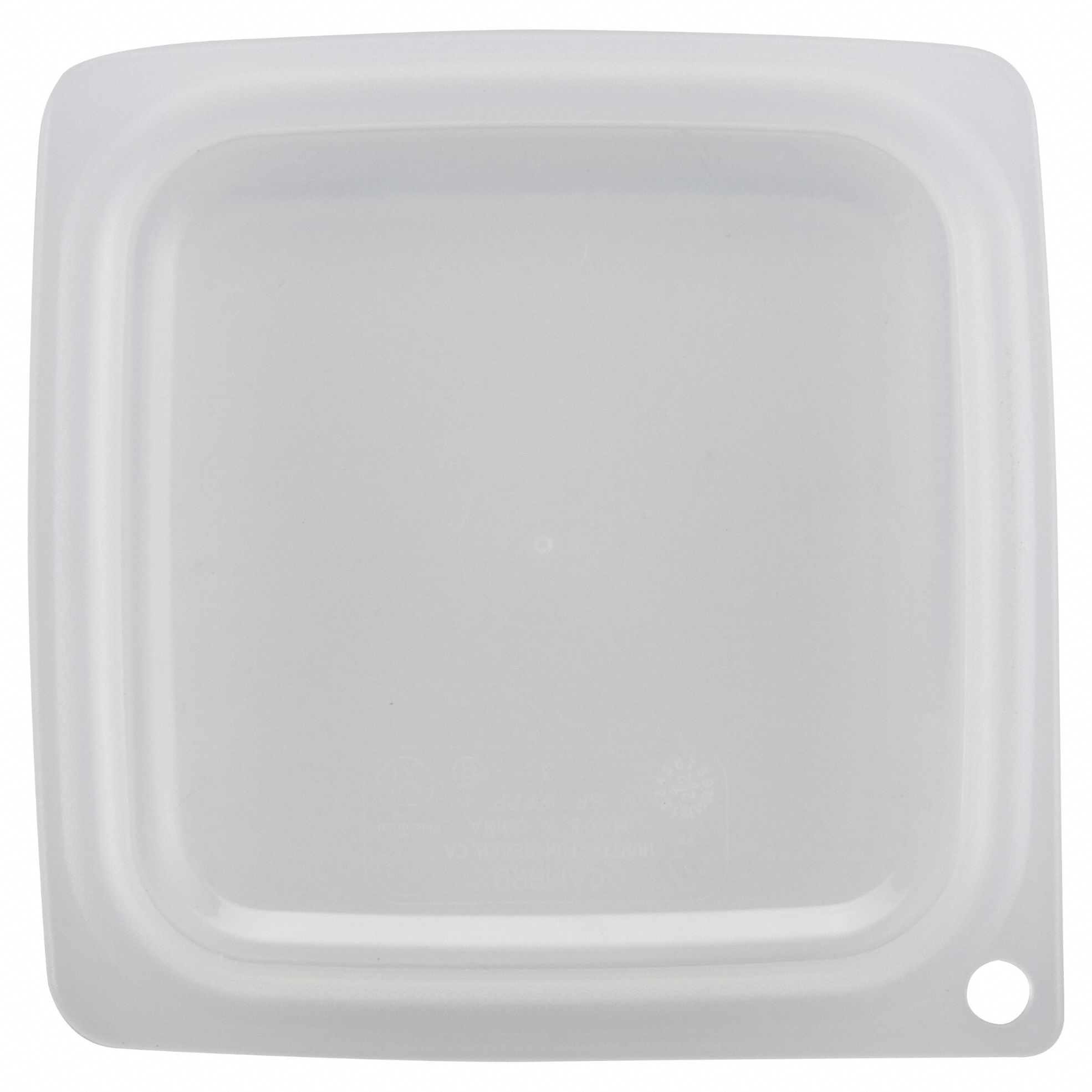 Seal Cover: 1 qt Capacity, Clear Body, Clear Lid, Graduated, NSF Certified, Clear
