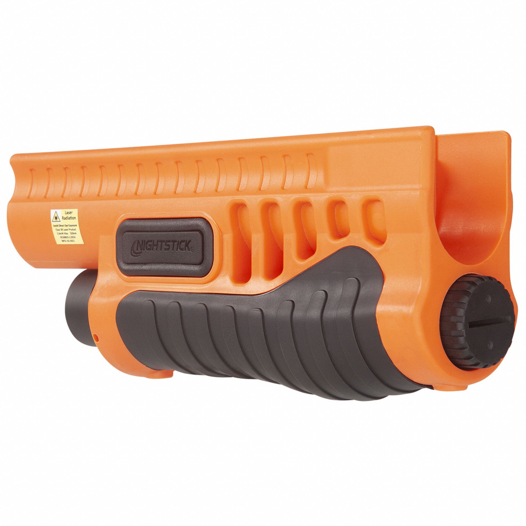 Shotgun Forend Light: 1, 200 lm Max Brightness, 1.5 hr Run Time at Max Brightness, Orange, Nylon
