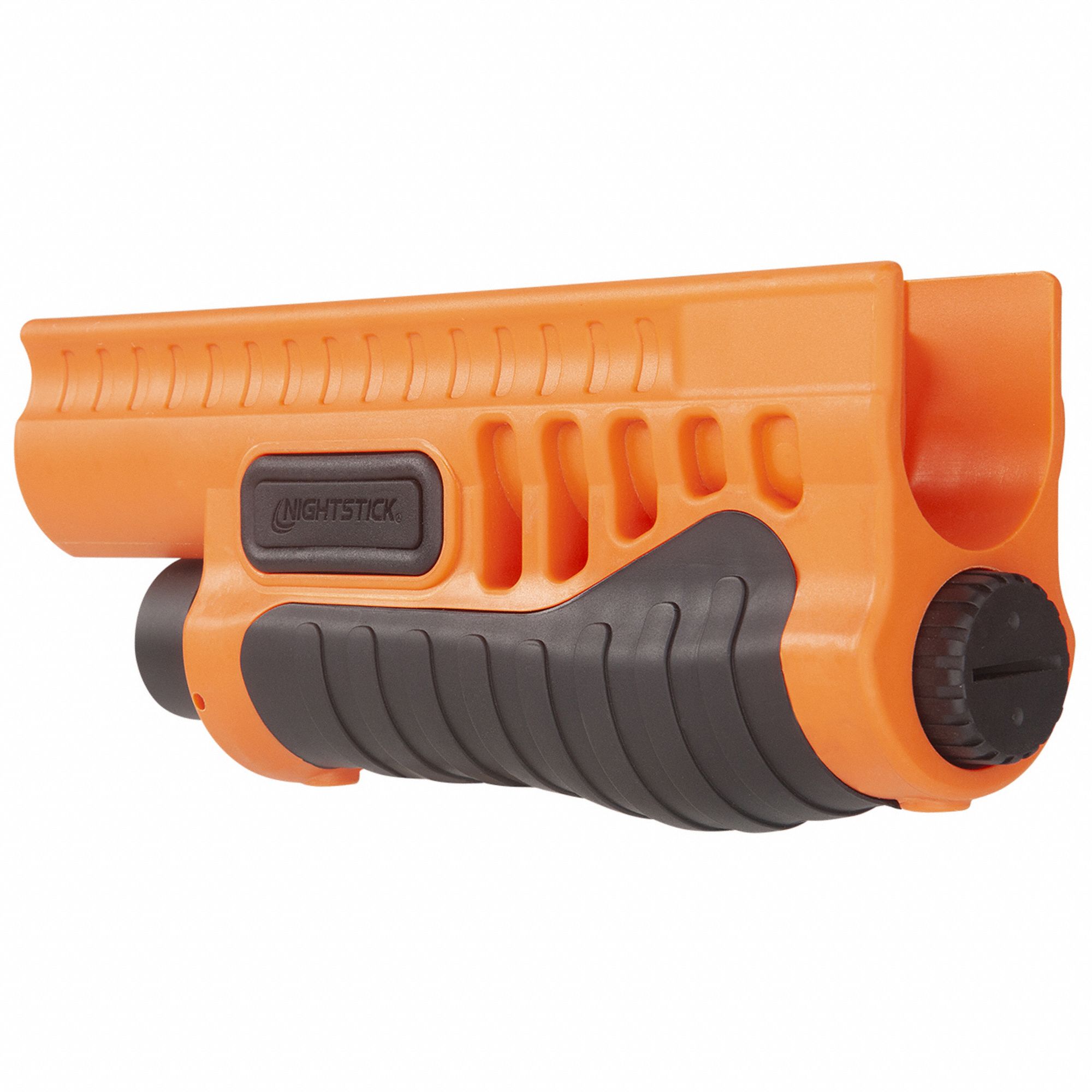 Shotgun Forend Light: 1, 200 lm Max Brightness, 1.5 hr Run Time at Max Brightness, Orange, Nylon