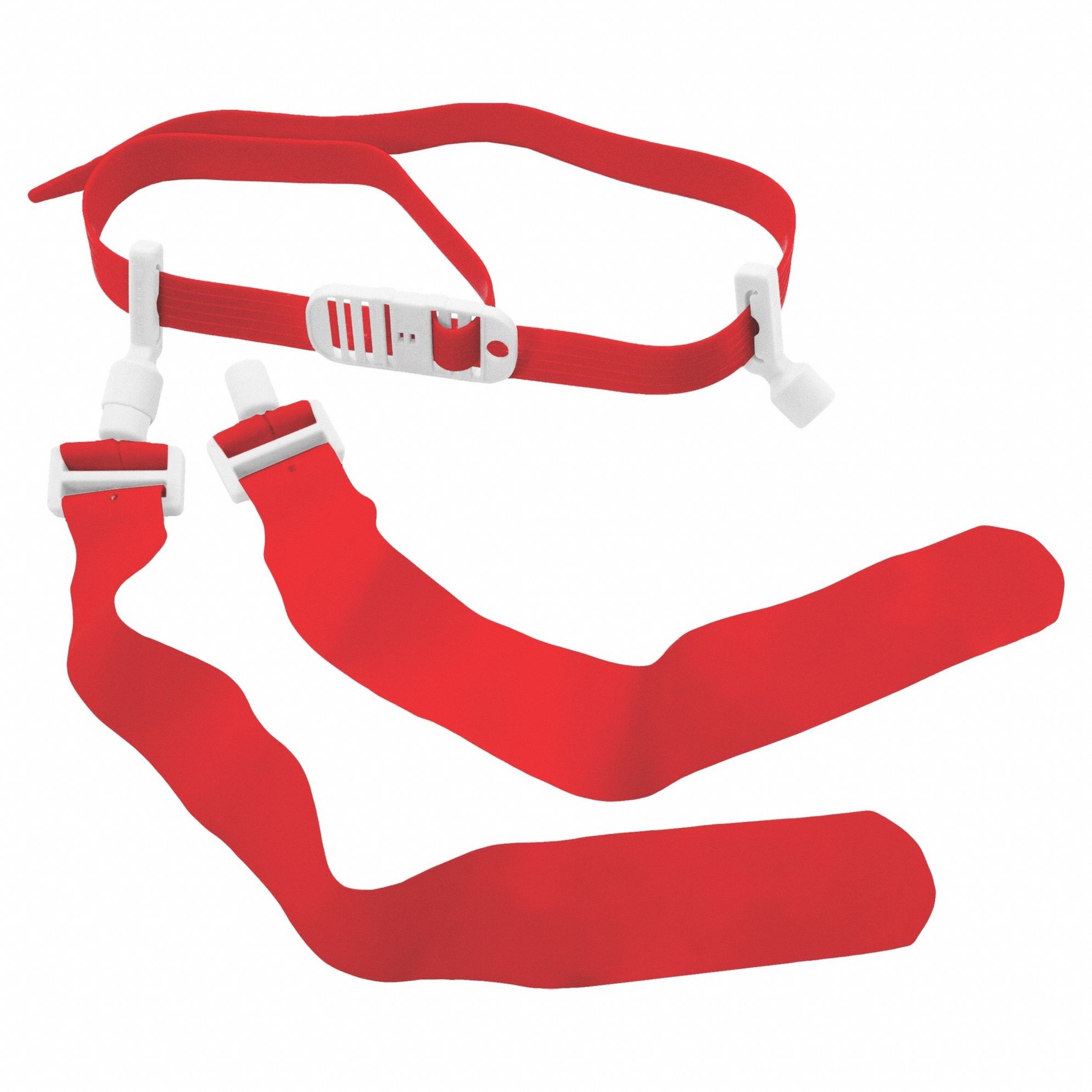 Flag Football Belt: Red, 52 in For Waist Size - Max, Hook and Loop/Buckle, 2 Flags