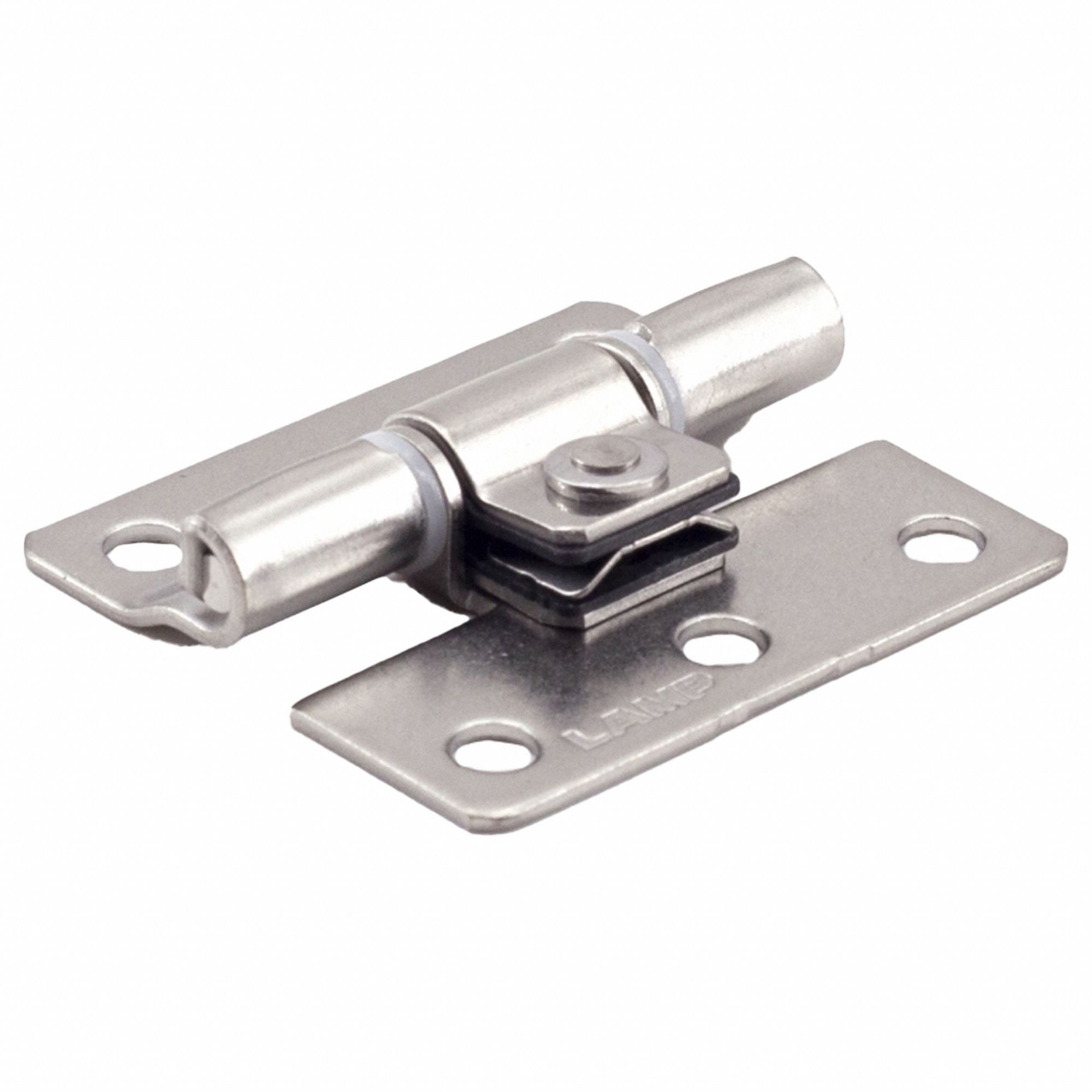 Torque Hinge: Stainless Steel, 1 37/64 in Leaf Ht, 25/32 in Leaf Wd
