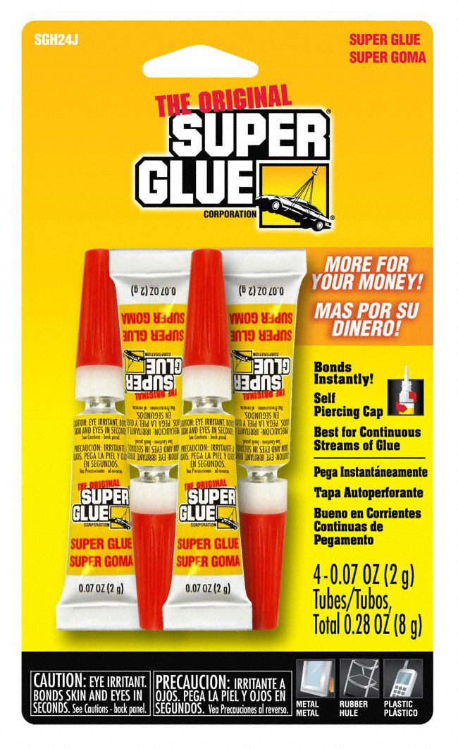 Instant Adhesive 0.07 fl oz Tube PK4