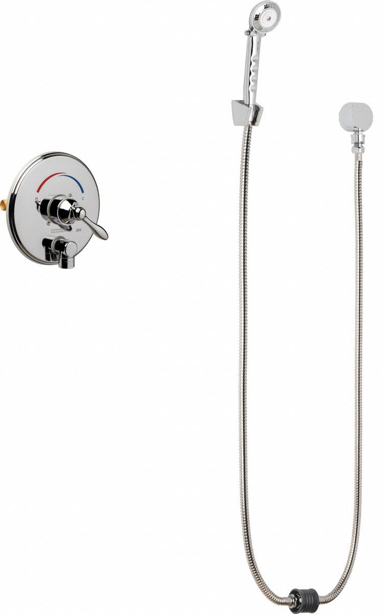 Shower Faucet: SH-TP, 2.5 gpm Handheld Showerhead Flow Rate, Plastic, 1 Handles