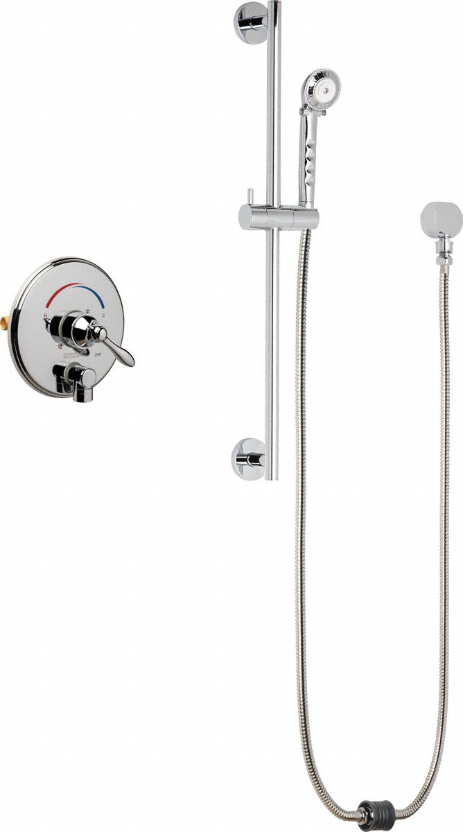 Shower Faucet: SH-TP, 2.5 gpm Handheld Showerhead Flow Rate, Plastic, 1 Handles