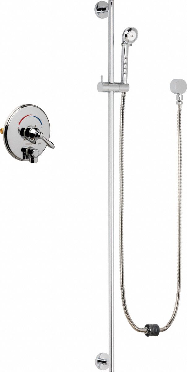 Shower Faucet: SH-TP, 2.5 gpm Handheld Showerhead Flow Rate, Plastic, 1 Handles