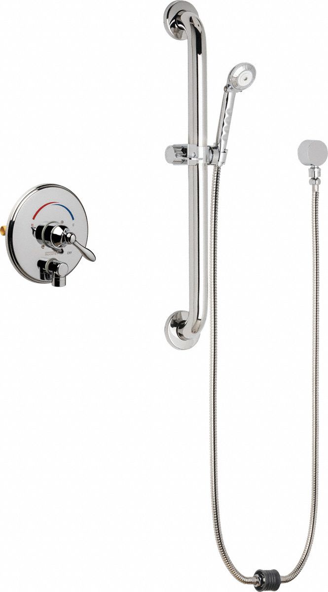 Shower Faucet: SH-TP, 2.5 gpm Handheld Showerhead Flow Rate, Plastic, 1 Handles