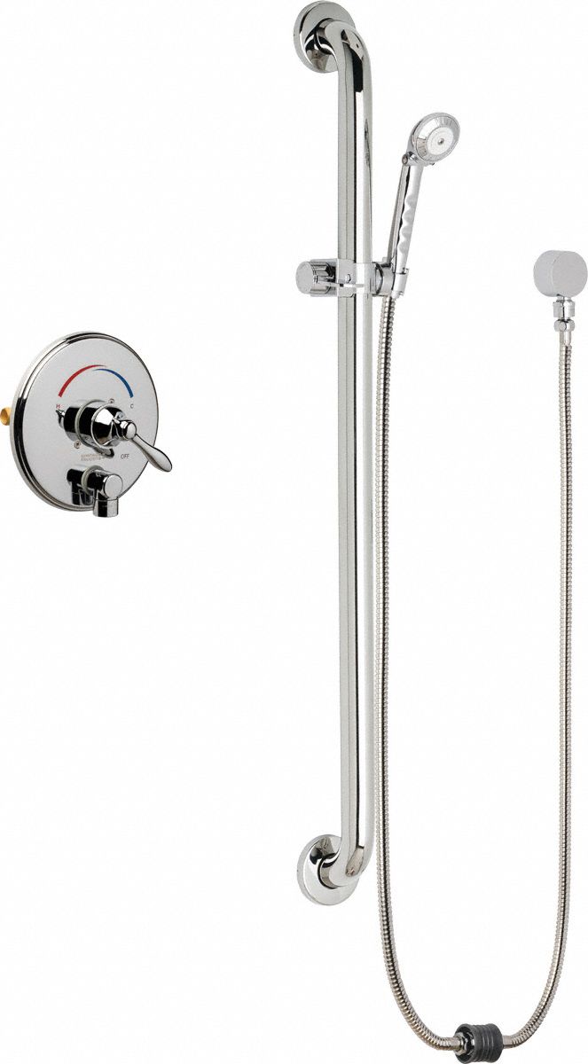 Shower Faucet: SH-TP, 2.5 gpm Handheld Showerhead Flow Rate, Plastic, 1 Handles
