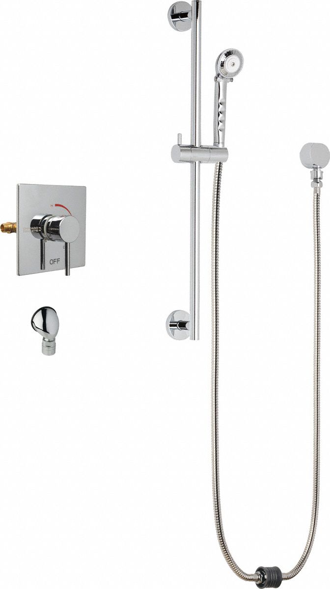 Shower Faucet: SH-TP, 2.5 gpm Handheld Showerhead Flow Rate, Plastic, 1 Handles