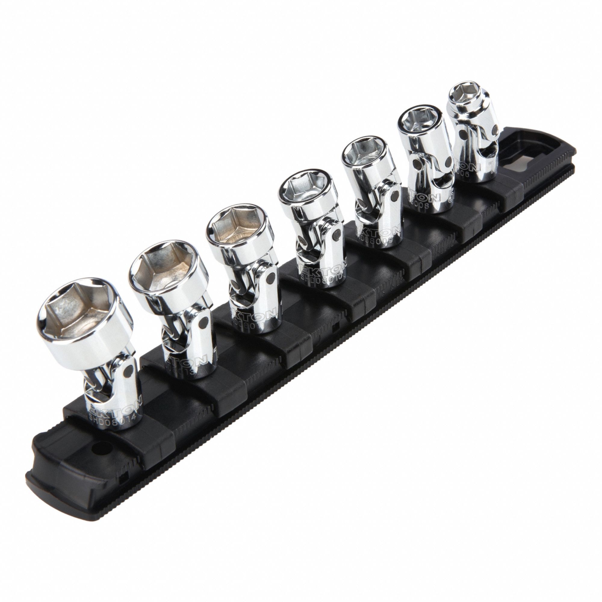 Socket Set: SAE, 7 Pieces, (7) 6-Point, 1/4 in Drive Size, 6-Point Std Socket Set