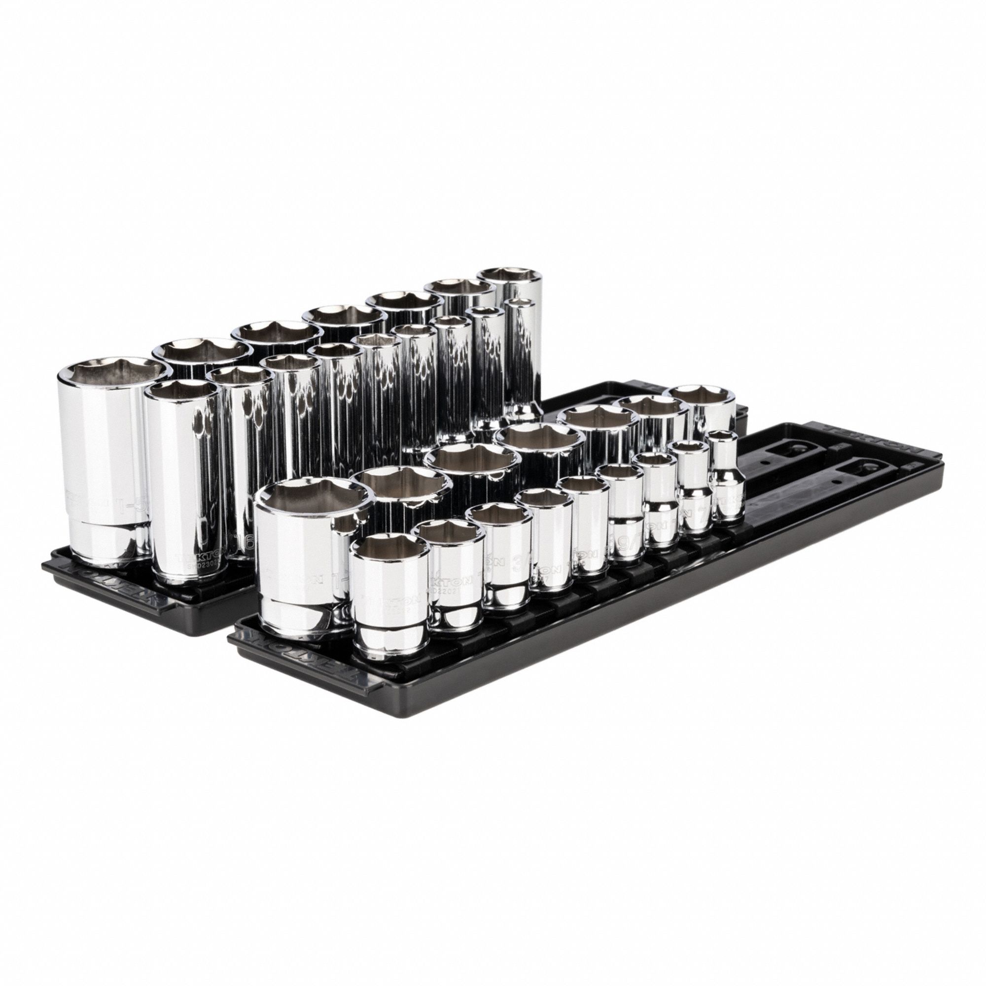 Socket Set: 1/2 in Drive, 32 Piece, 6-Point, SAE, 3/8 in to 1-5/16 in