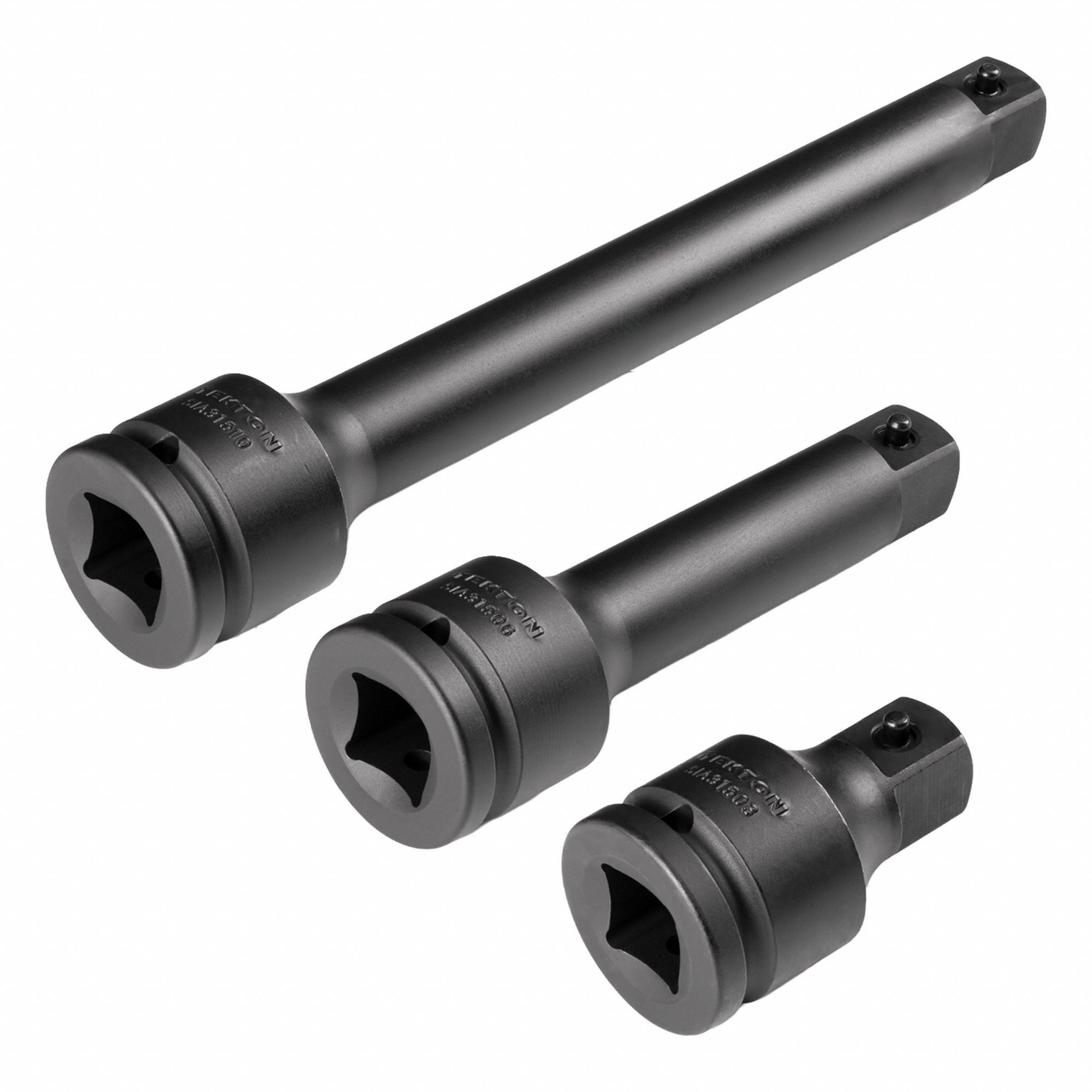 TEKTON Socket Extension Set: 3/4 in Input Drive Size, 3/4 in Output Drive Size, Manganese Phosphate (MPN SIA93004). Key specifications — attr1204876: Locking Not Included; attr1204887: TEKTON; attr1204888: Manganese Phosphate.