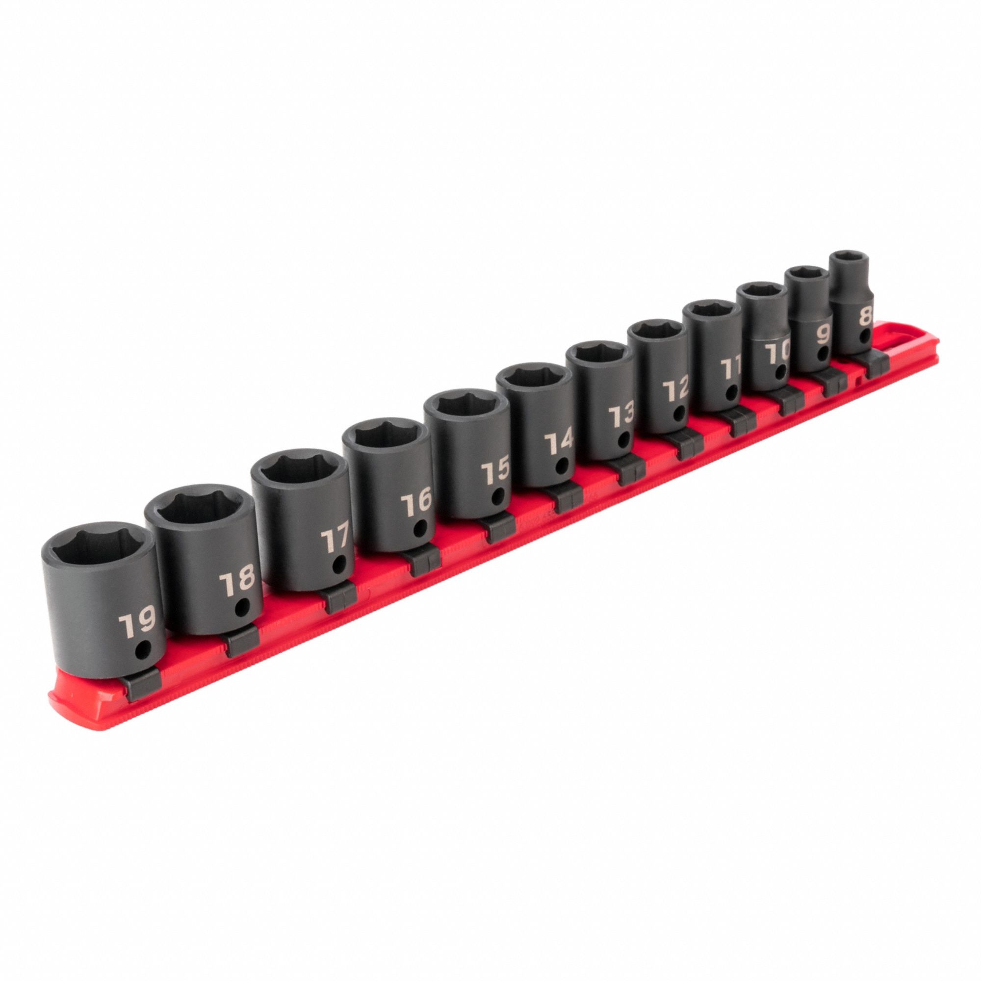Impact Socket Set Steel 12 Pieces