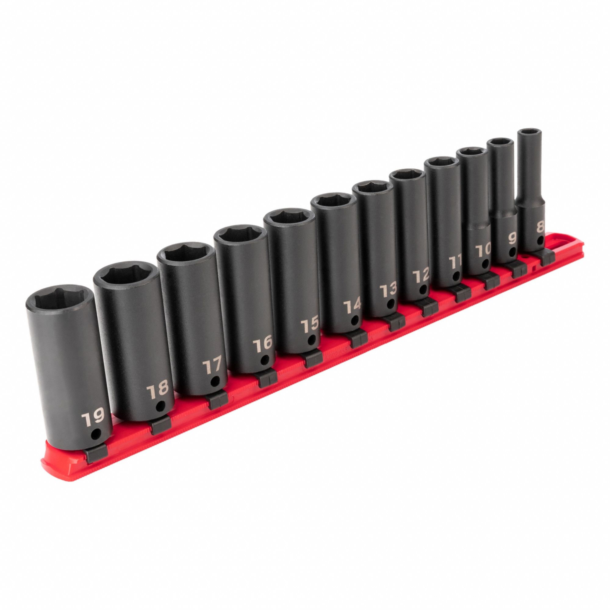 Impact Socket Set Steel 12 Pieces