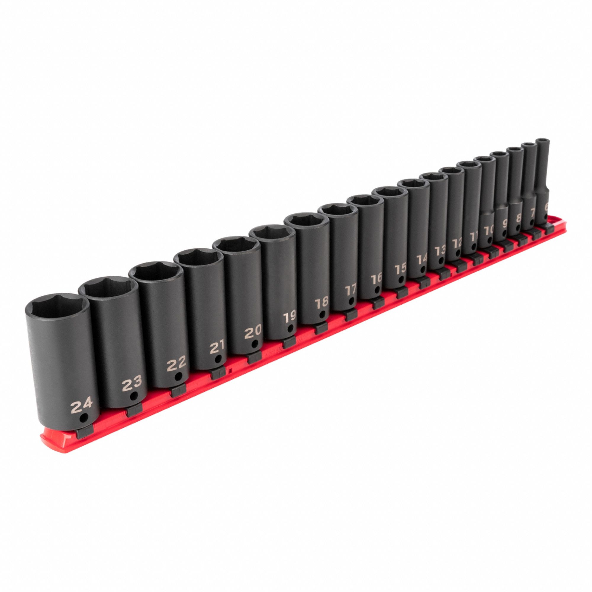 Impact Socket Set Steel 19 Pieces