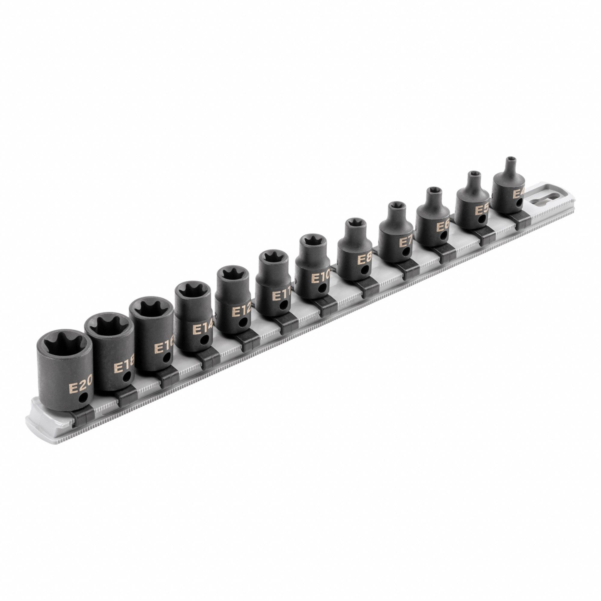 Impact Socket Set Steel 12 Pieces
