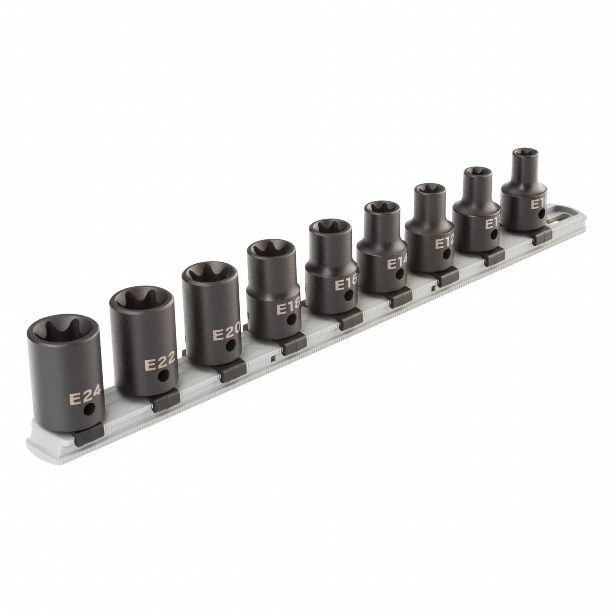 Impact Socket Set Steel 9 Pieces