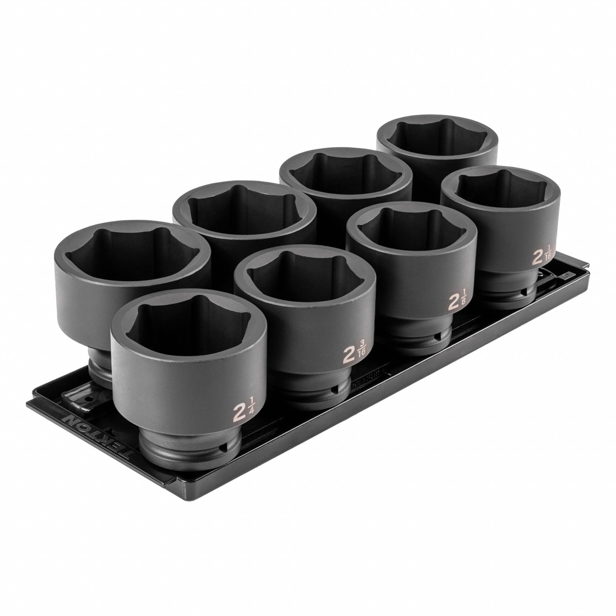 Impact Socket Set: 3/4 in Drive Size, Small Set (0-50 pieces) Set Size, 8 Pieces, (8) 6-Point