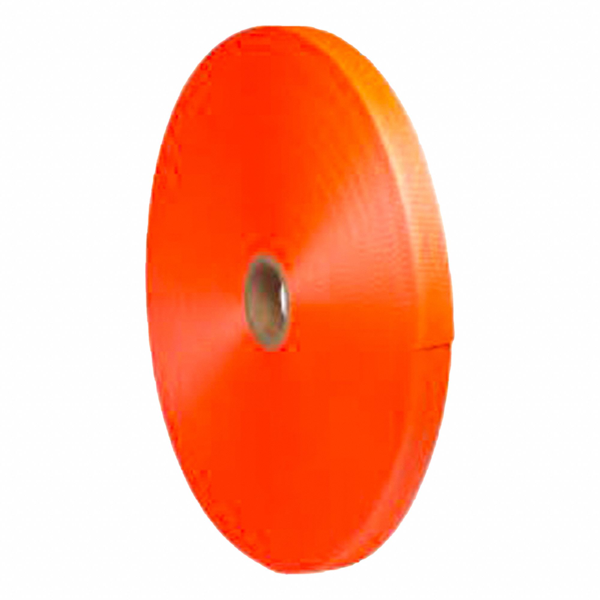 PLASTIC STRAPPING, POLYESTER, 1 1/2 IN W, 600 FT L, 3 IN DIA, 5,400 LB STRENGTH, ORANGE, AAR-12