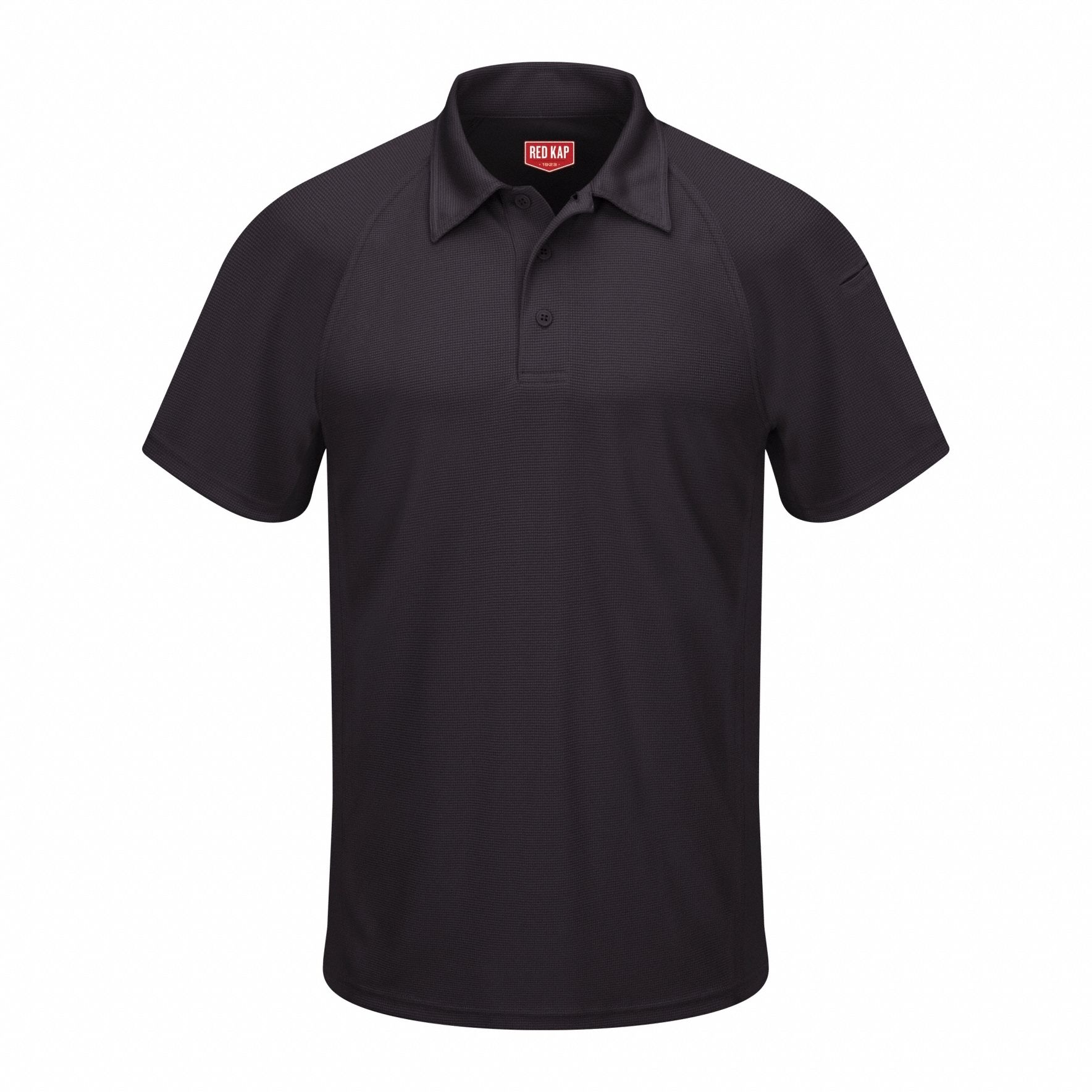 Short Sleeve Polo: Men's, 3XL, Black, Regular, Polo, Short Sleeve, Polyester, Buttons