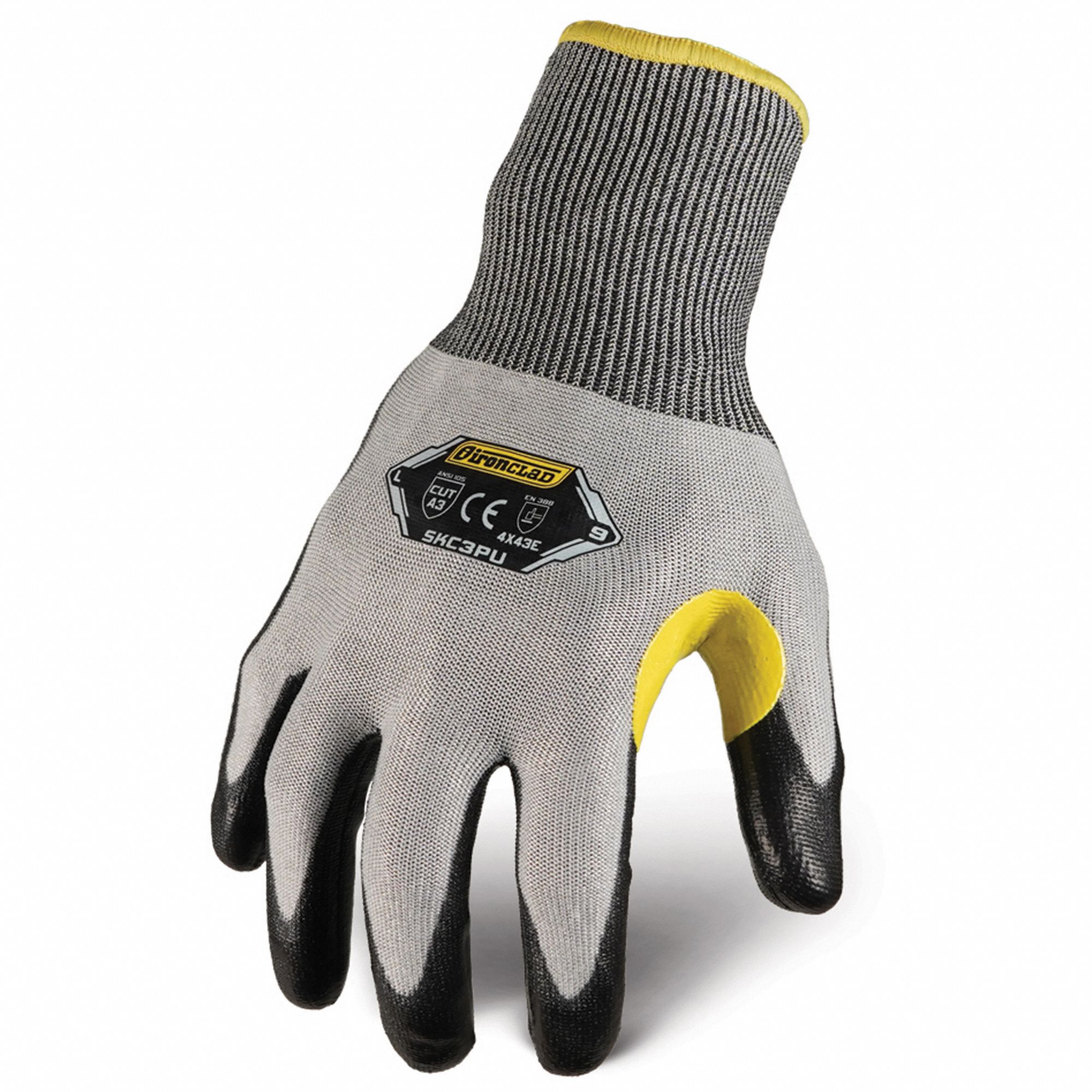 IRONCLAD PERFORMANCE WEAR SKC3PU-06-XXL Knit Gloves,A6,Polyurethane ...