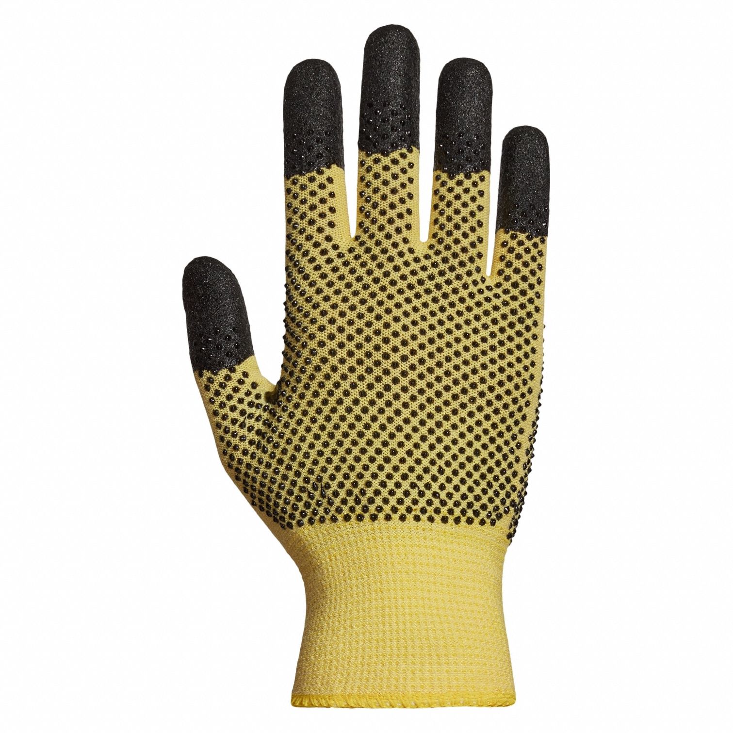 Coated Gloves: L ( 9 ), ANSI Cut Level A4, Full, Dotted, Microporous Nitrile, 1 PR