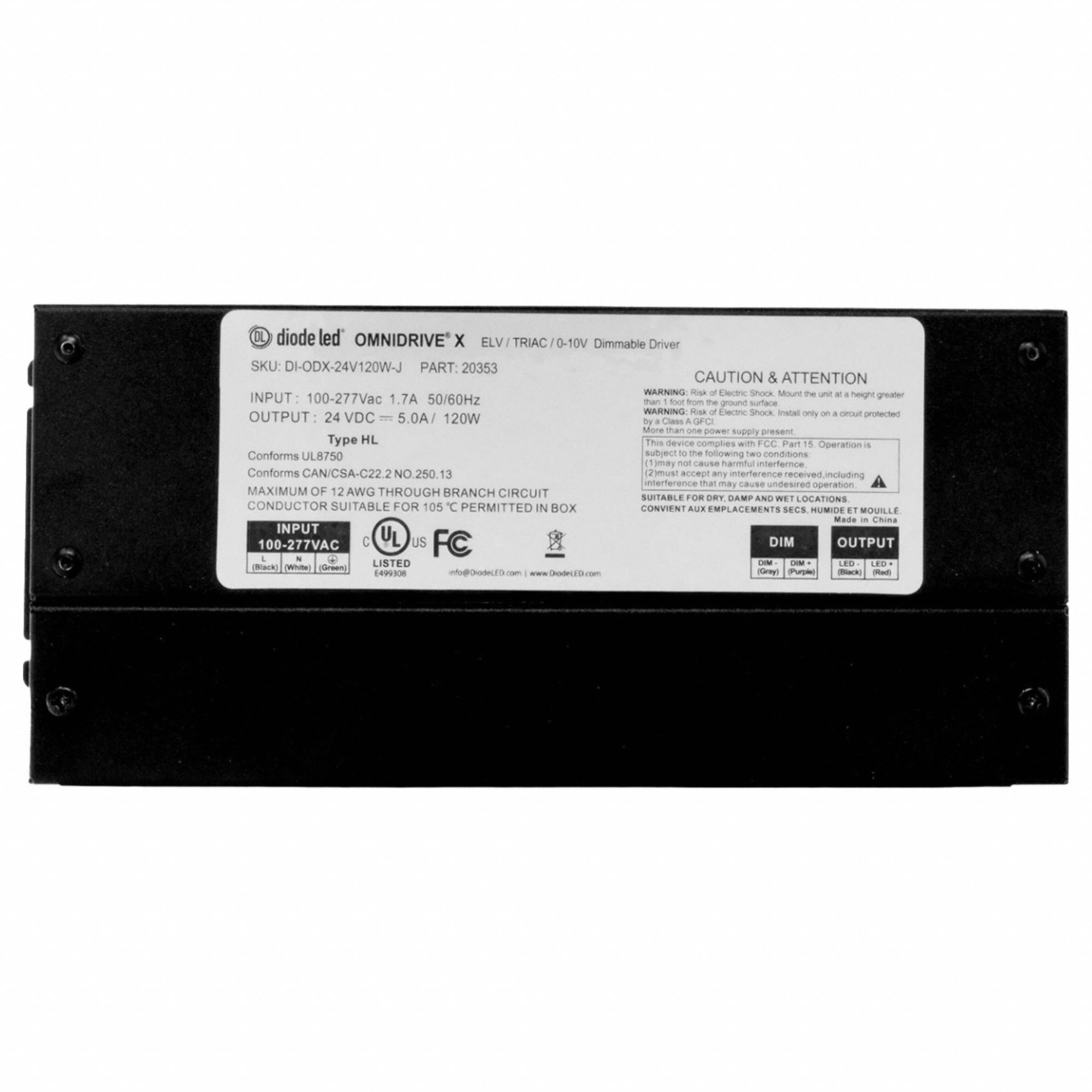 Dimmable Driver: Power