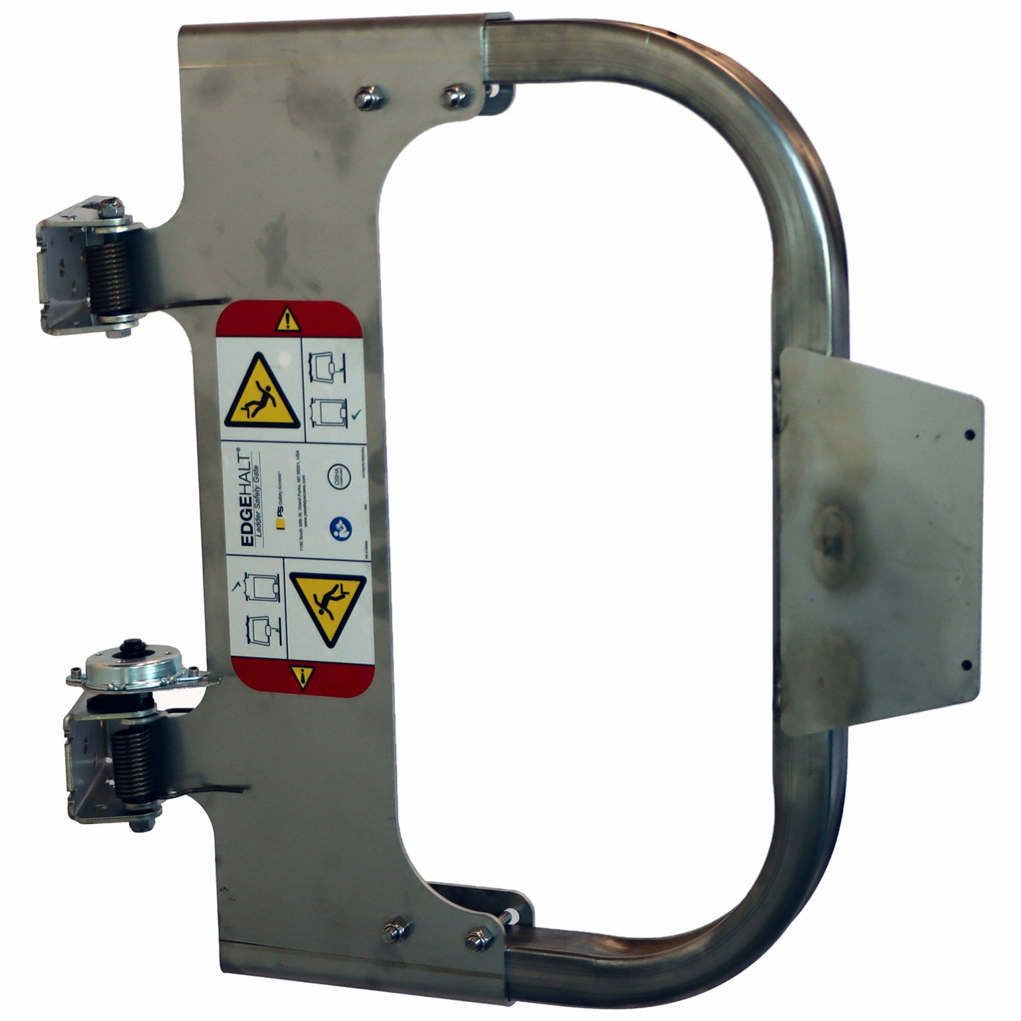 Self-Closing Safety Gate: Stainless Steel, For 15 in to 20 in Opening Wd, Adj