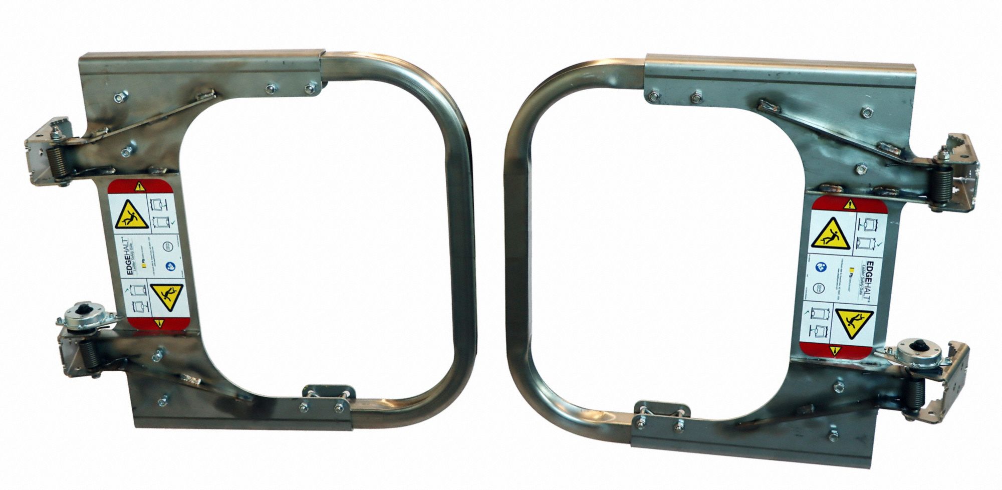 Self-Closing Safety Gate: Stainless Steel, For 40 in to 60 in Opening Wd, Adj