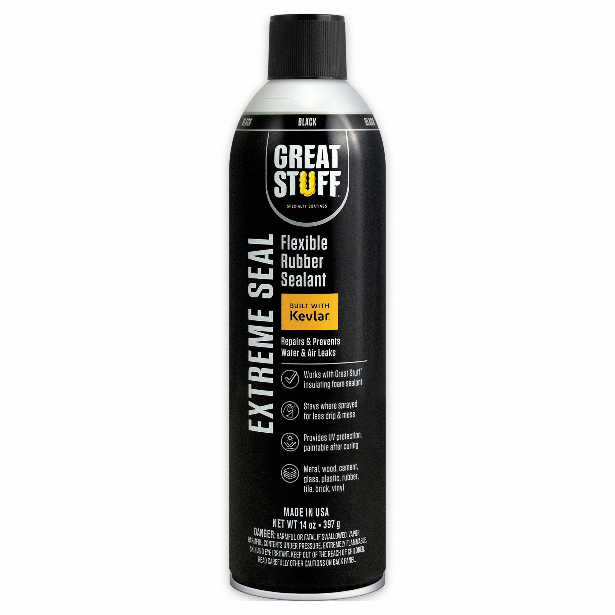 Leak Sealer Rubber Black Spray