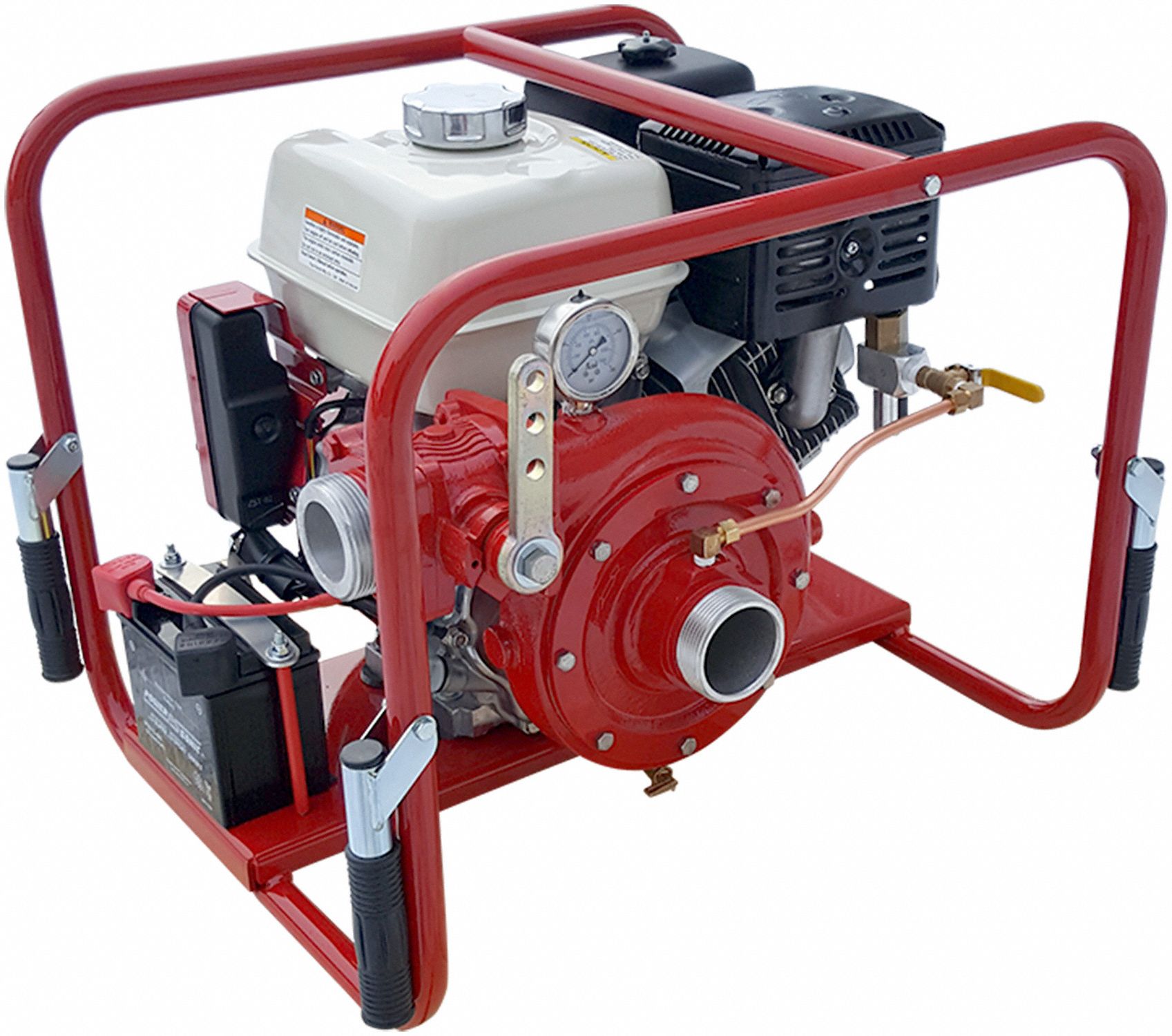 Fire Pump: 11 hp, 2 1/2 in Intake and Disch, Hose Intake
