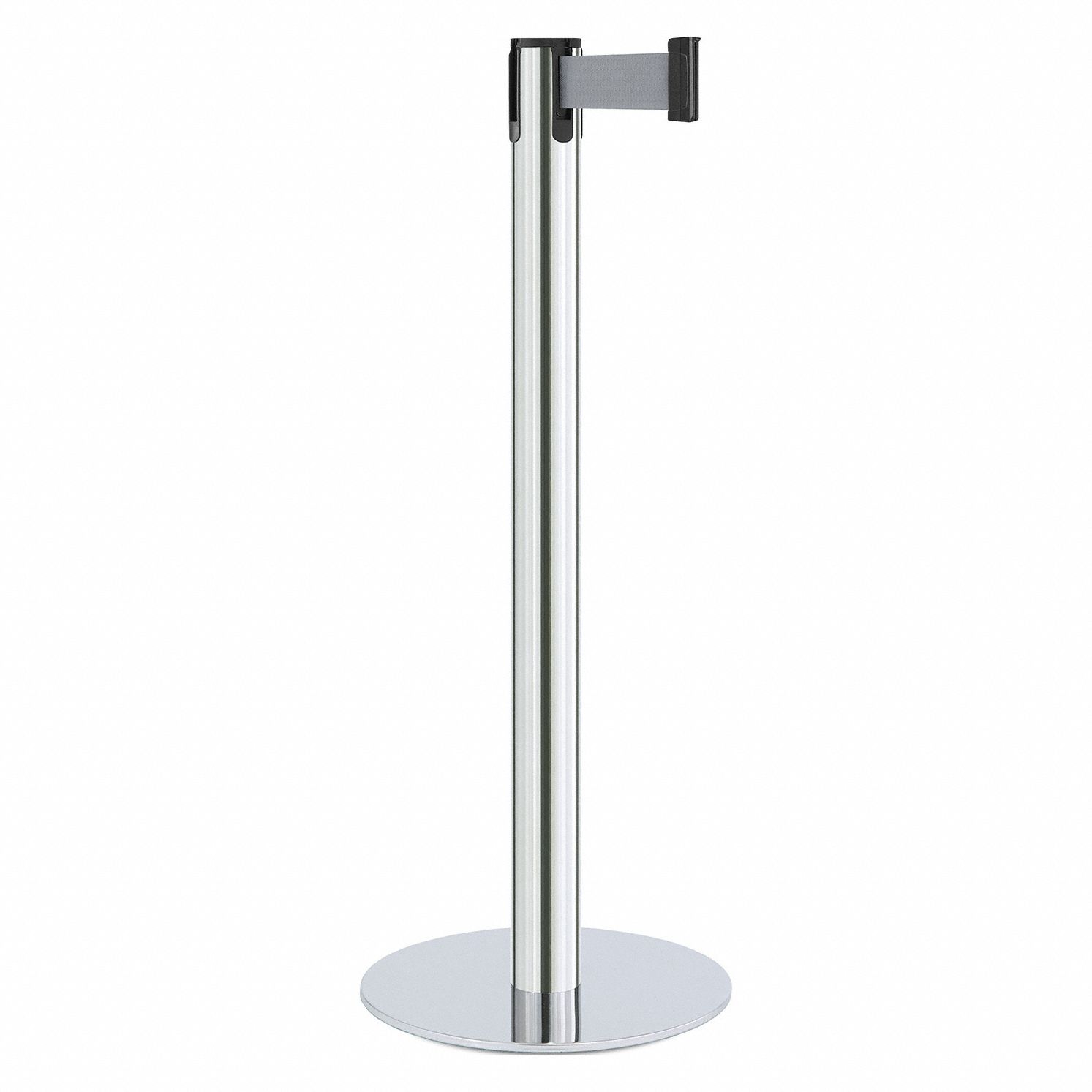 Barrier Post, Steel, Satin