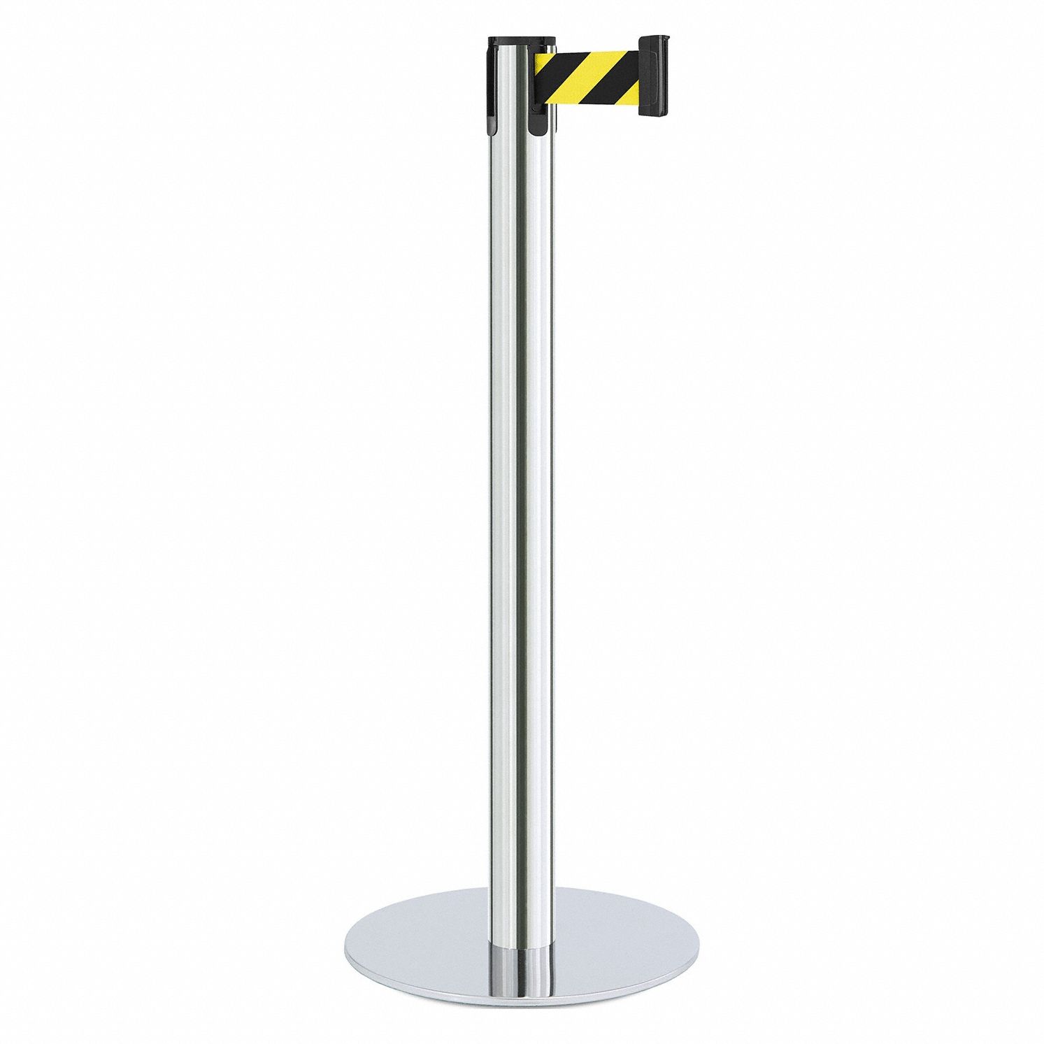 Barrier Post, Steel, Satin