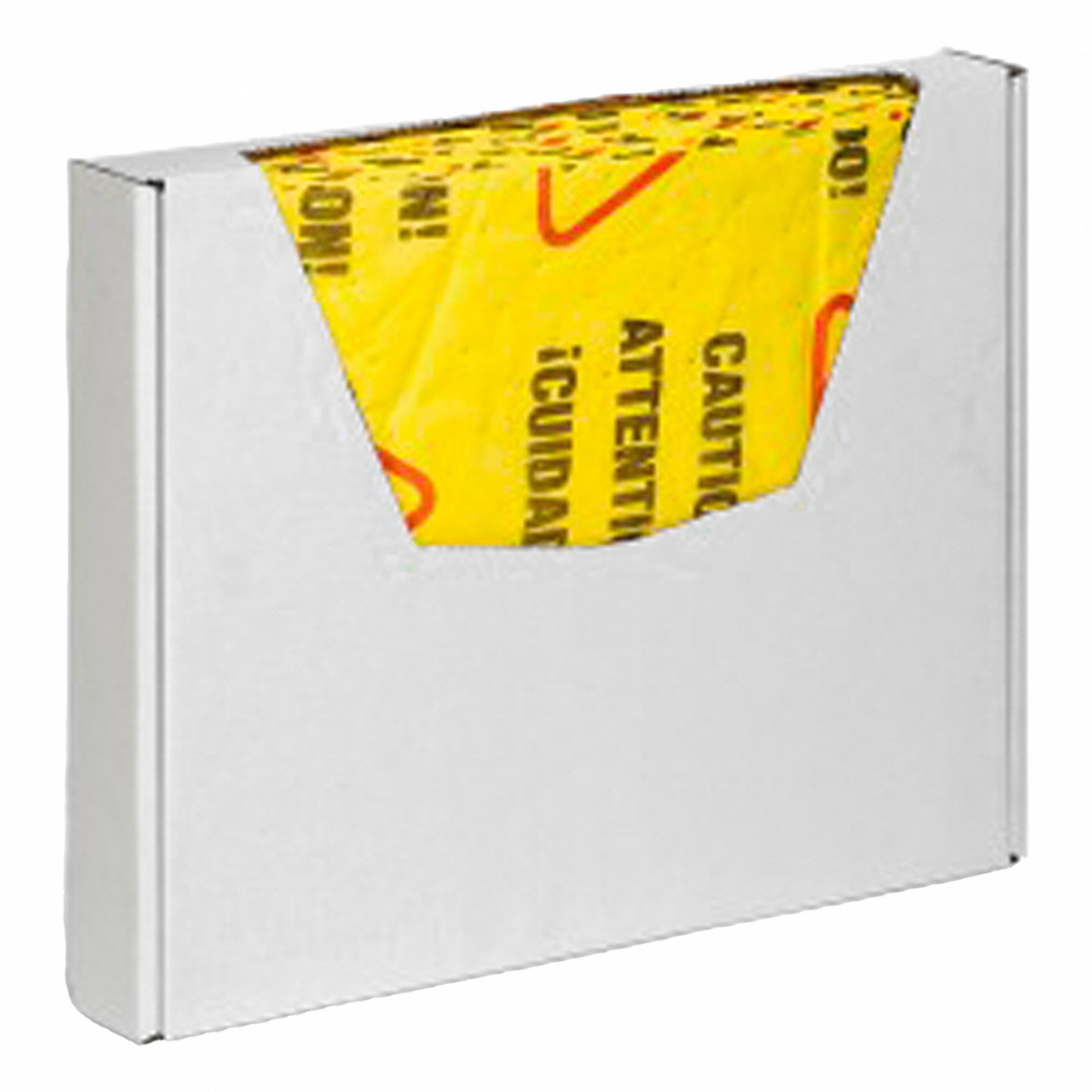 FEUILLES ABSORBANTES, 7 ½ PO EN TAILLE PERFORÉE, 19 PO X 15 PO, 0,1554 GAL ABSORBÉ PAR FEUILLE, 7 GAL PAR PAQUET, JAUNE