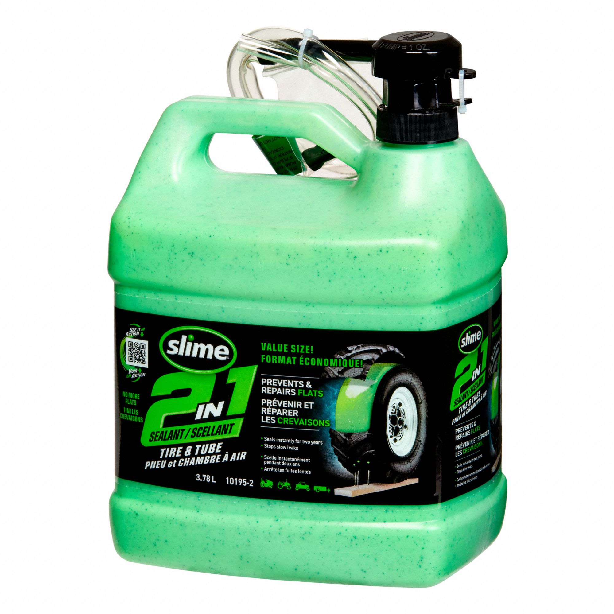 TIRE SEALANT 2 IN 1,BOTTLE,1 GAL