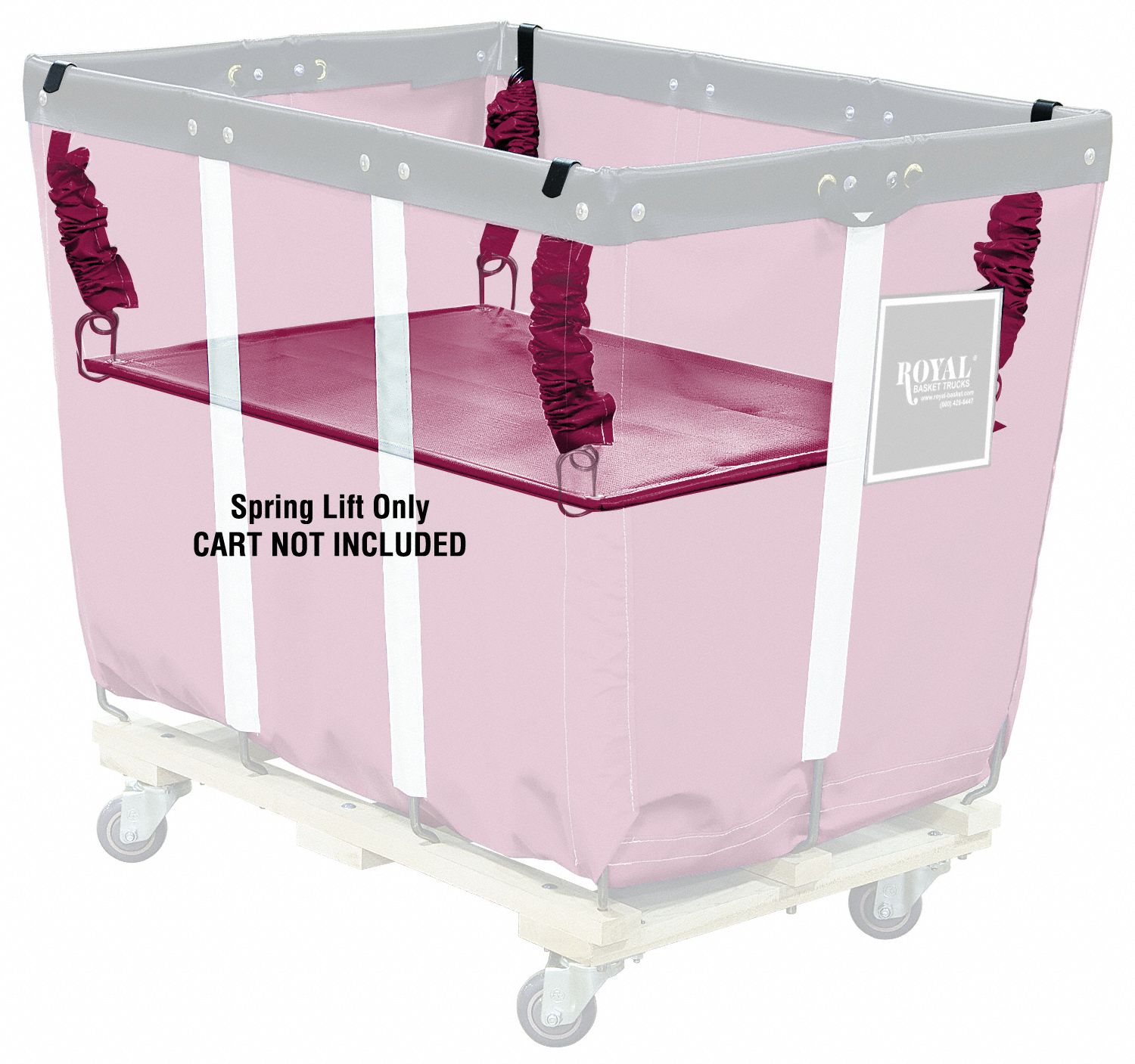 Spring Lift Kit: Maroon, 150 lb Load Capacity, 32 in Overall Lg, All-Purpose