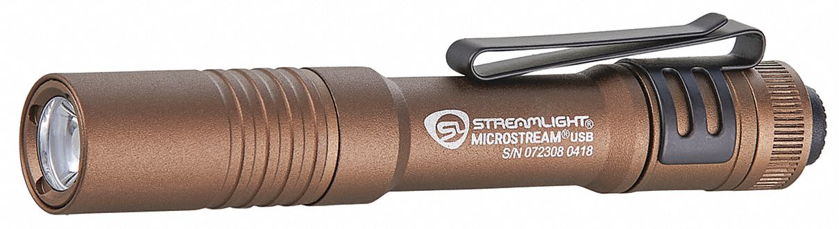  Linterna de bolsillo MicroStream Streamlight 66602 de 250  lúmenes, recargable con cable coyote USB de 5 pulgadas, empaquetado en  cápsula. : Deportes y Actividades al Aire Libre